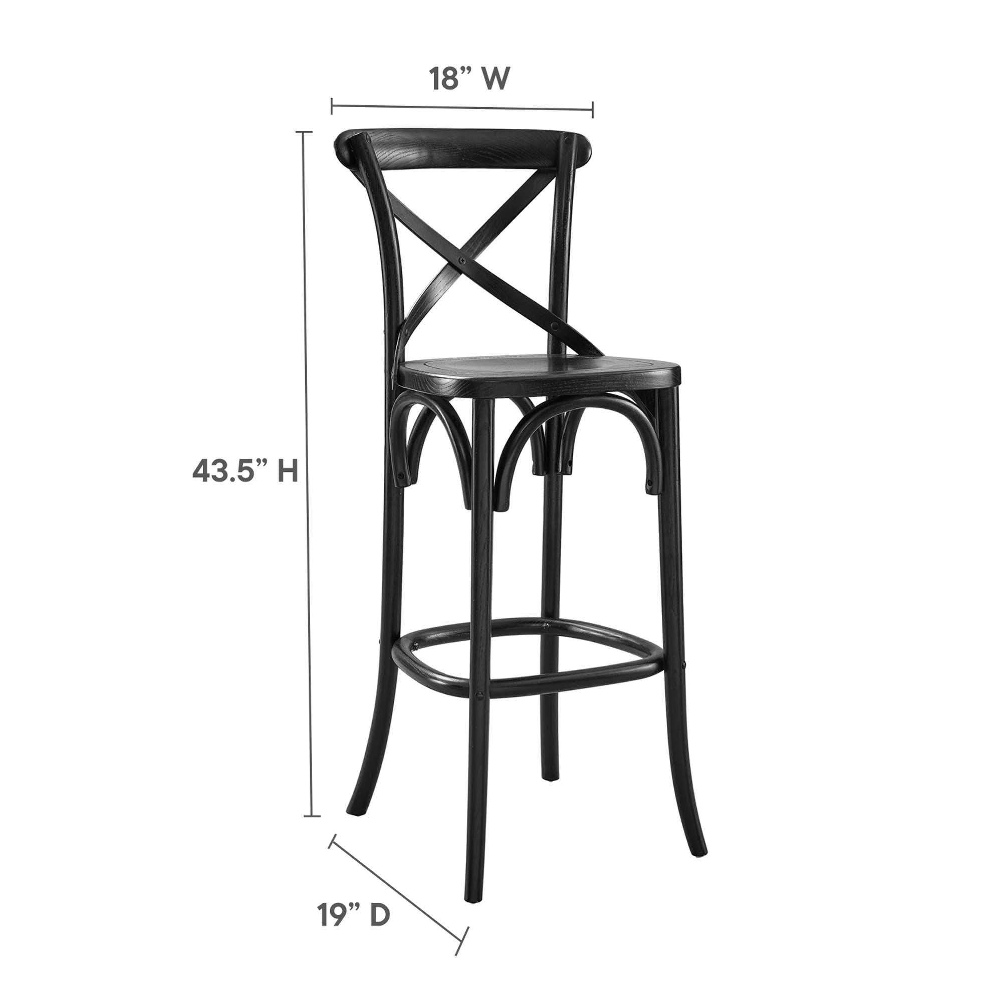 Gear Bar Stool, Black