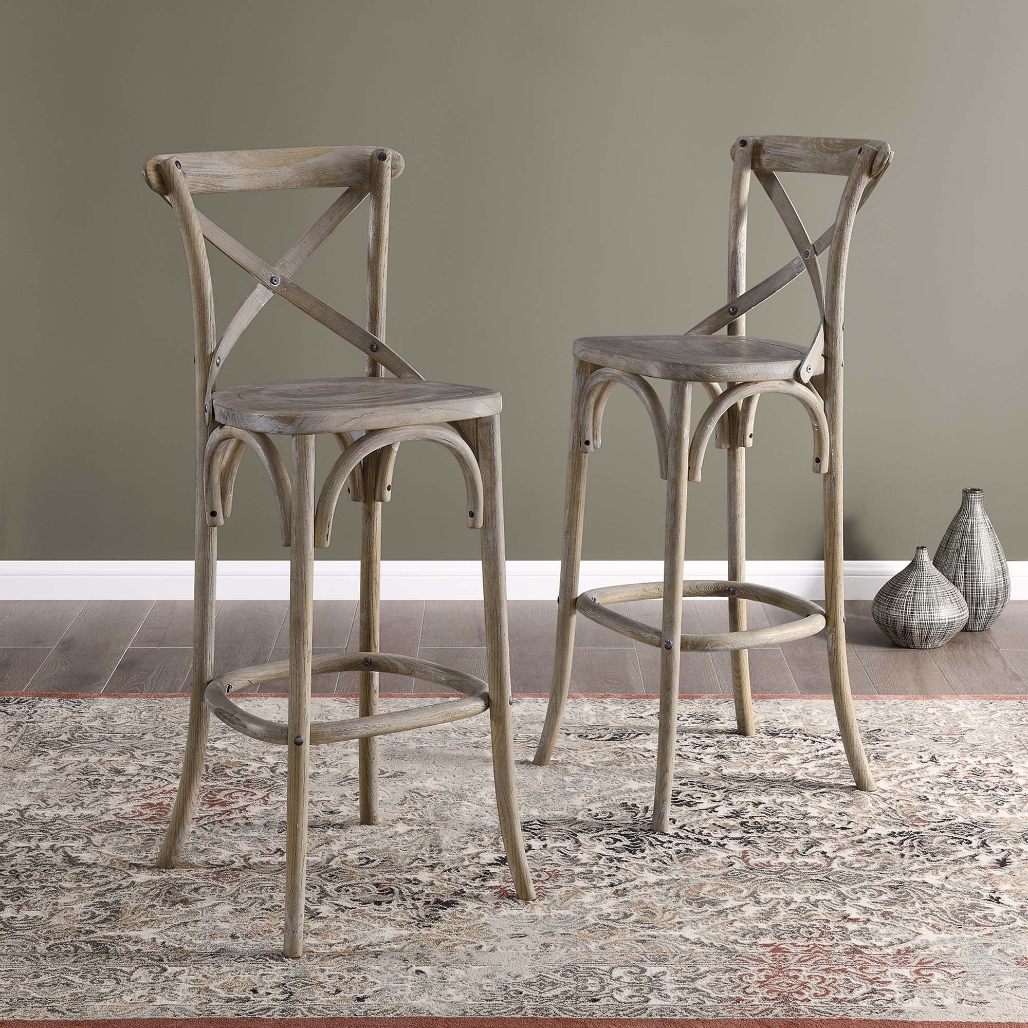 Gear Bar Stool, Gray