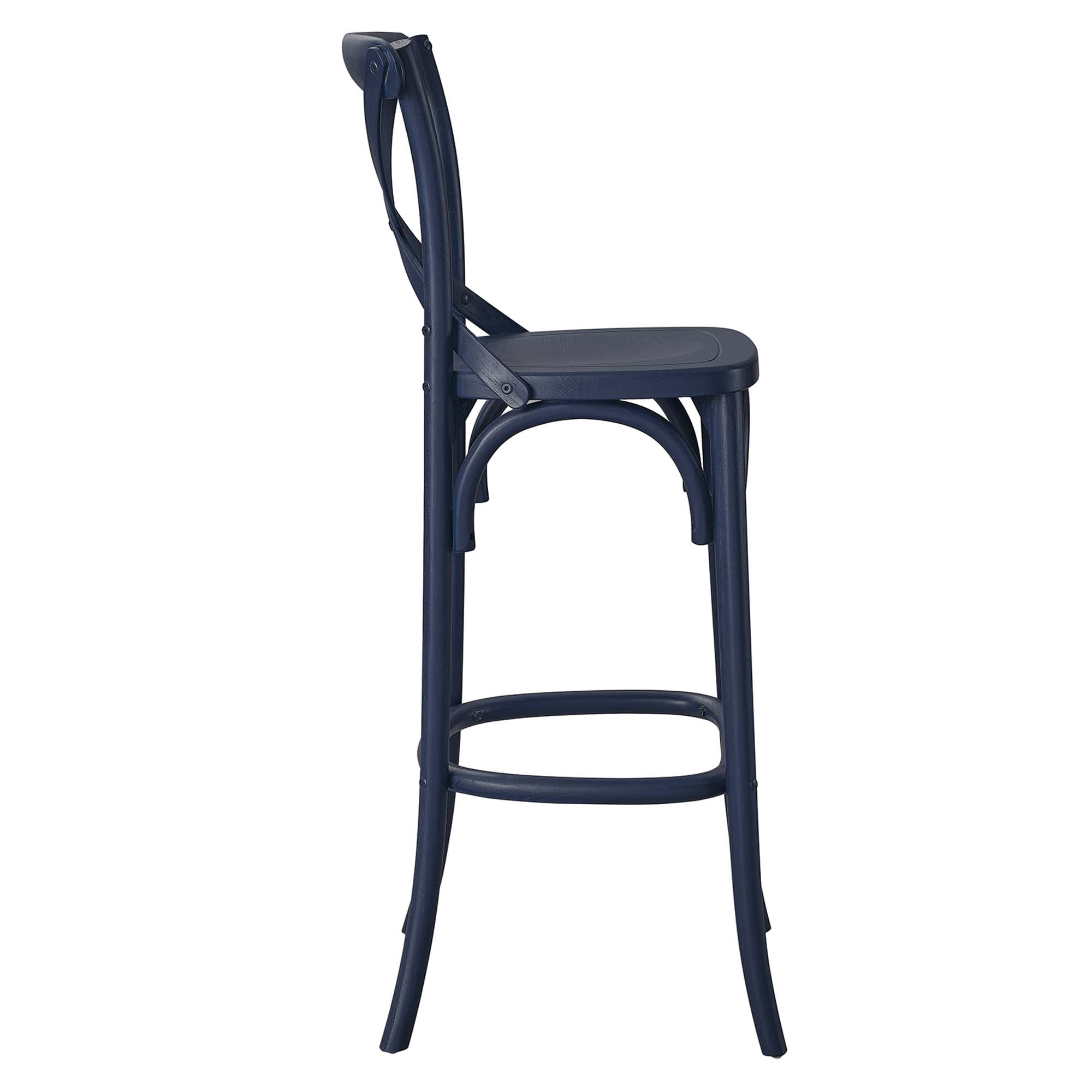 Gear Bar Stool, Midnight Blue