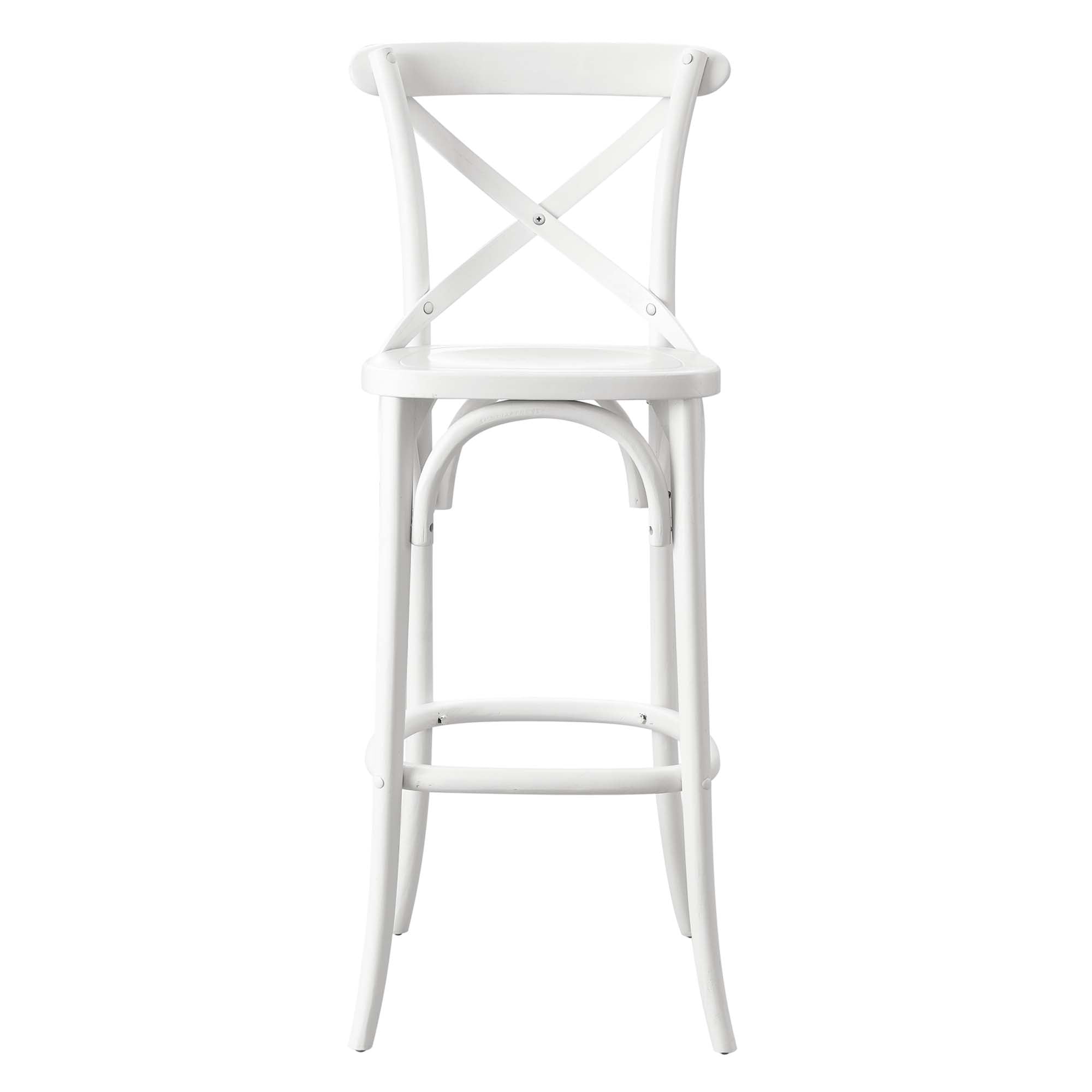 Gear Bar Stool, White