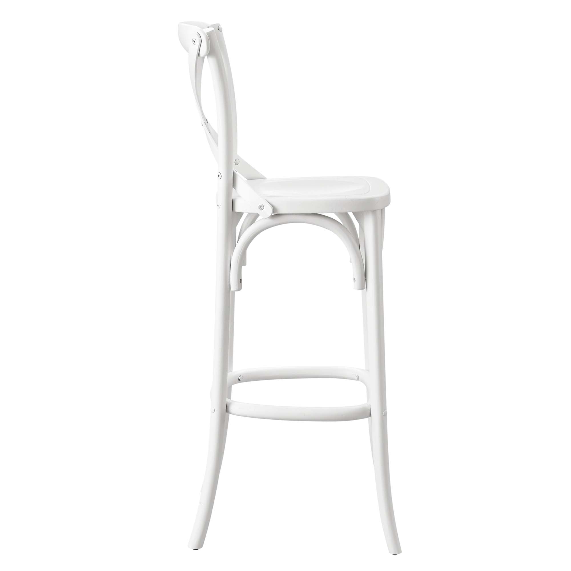 Gear Bar Stool, White