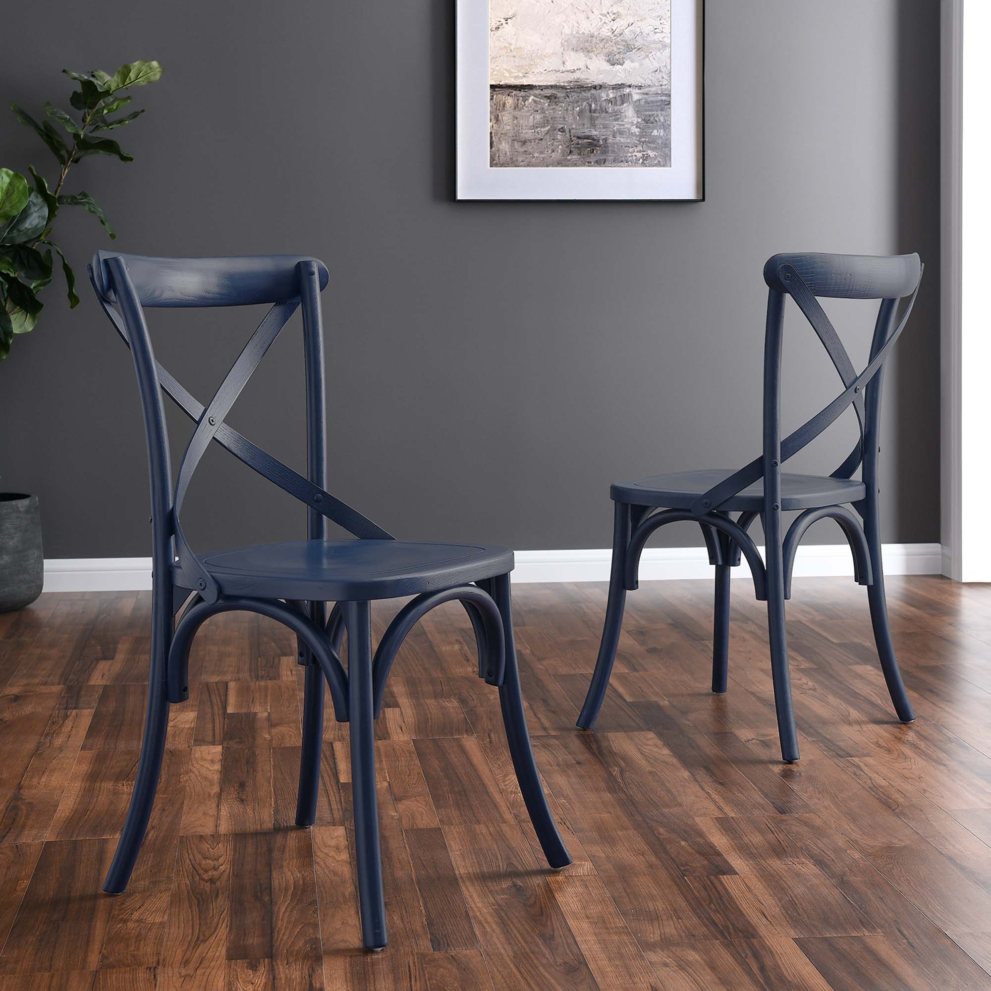 Gear Dining Side Chair, Midnight Blue