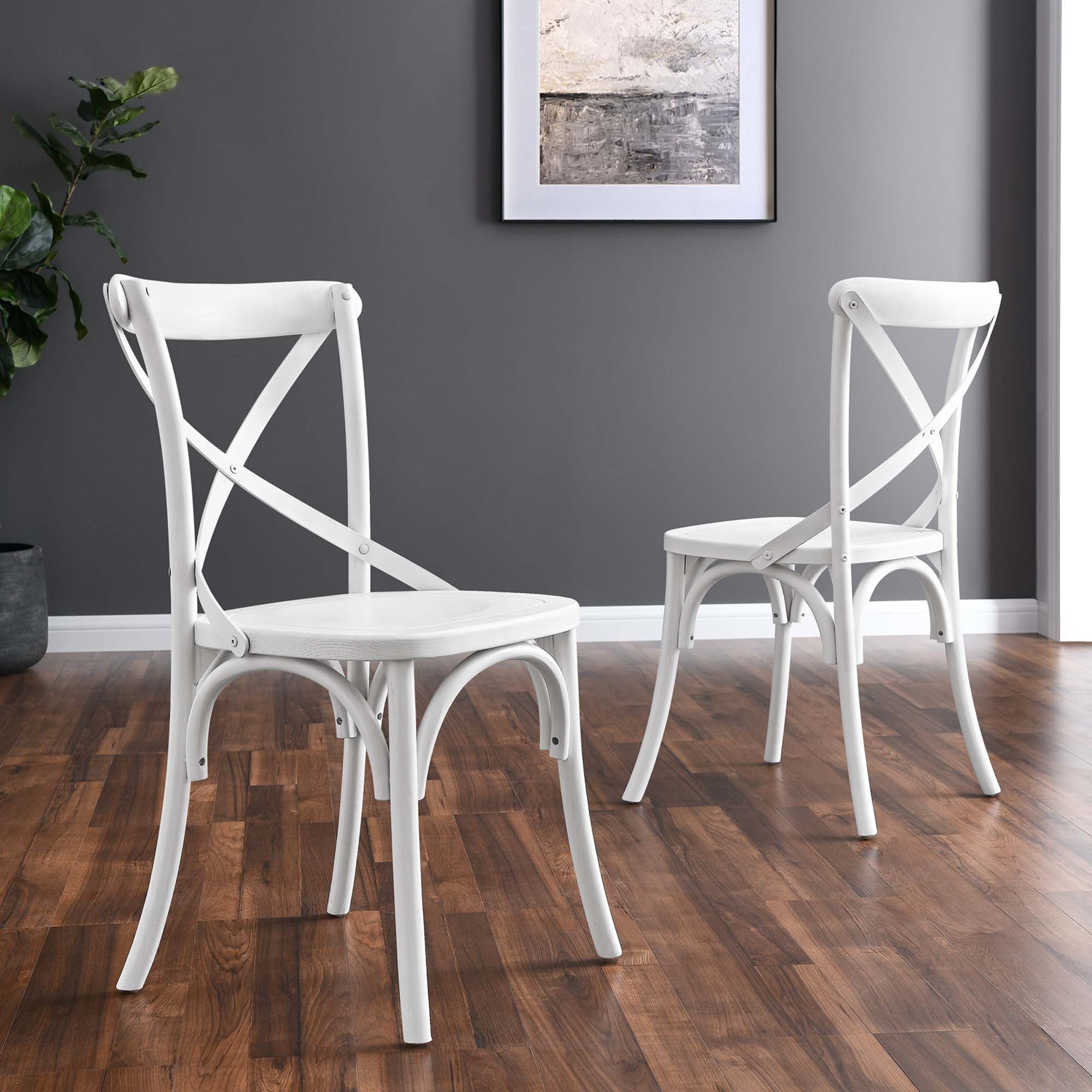Gear Dining Side Chair, White