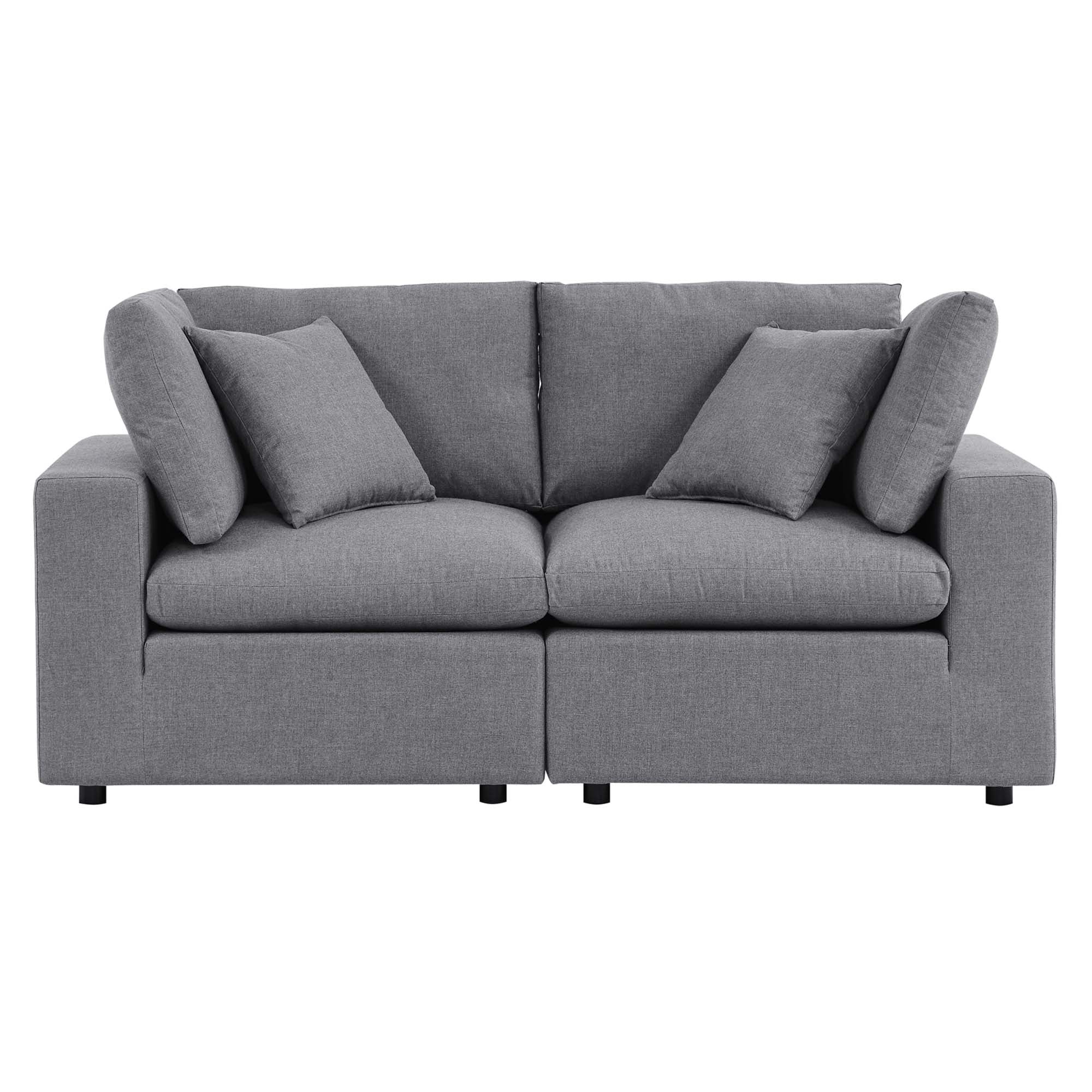 Commix Sunbrella® Outdoor Patio Loveseat, Gray