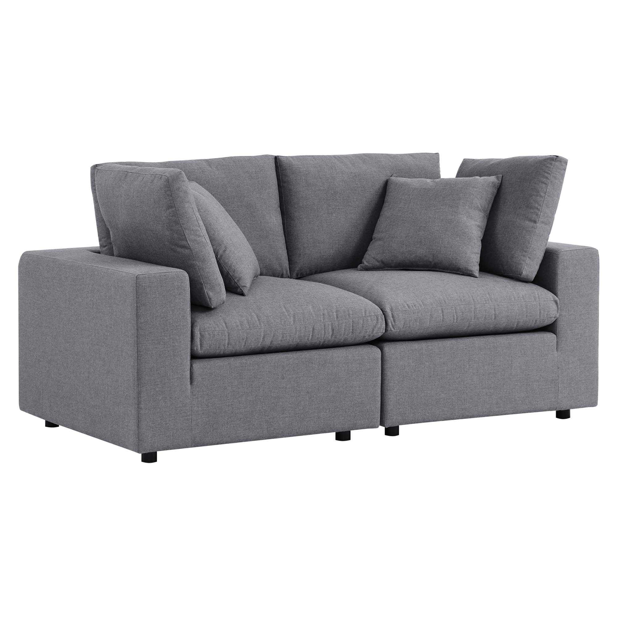 Commix Sunbrella® Outdoor Patio Loveseat, Gray