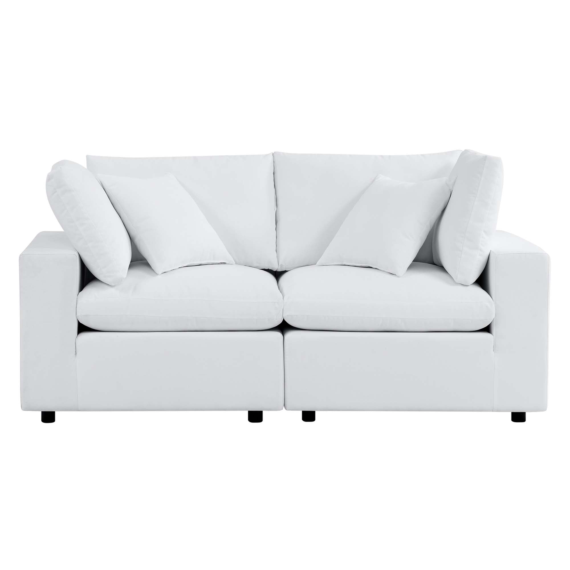 Commix Sunbrella® Outdoor Patio Loveseat, White