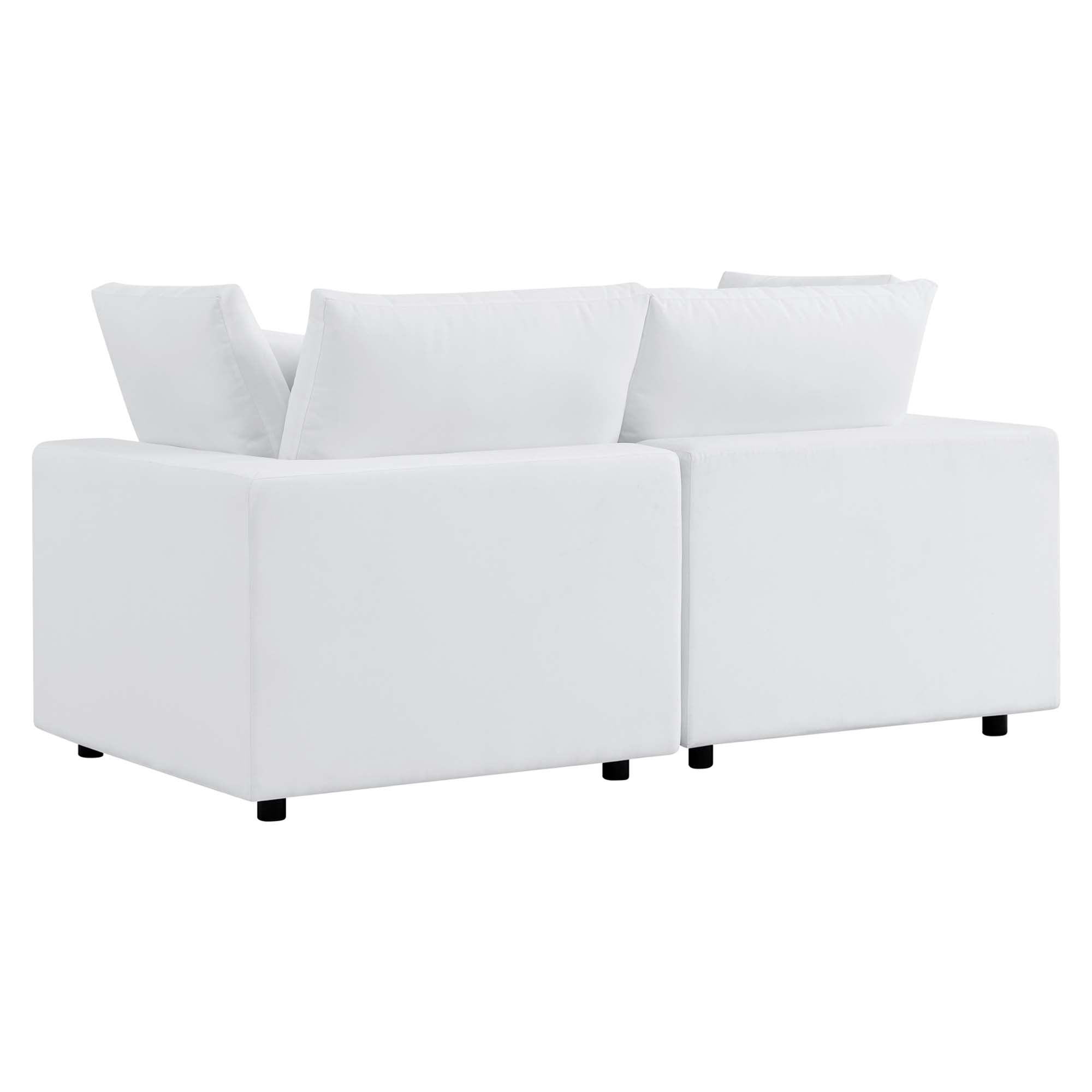 Commix Sunbrella® Outdoor Patio Loveseat, White