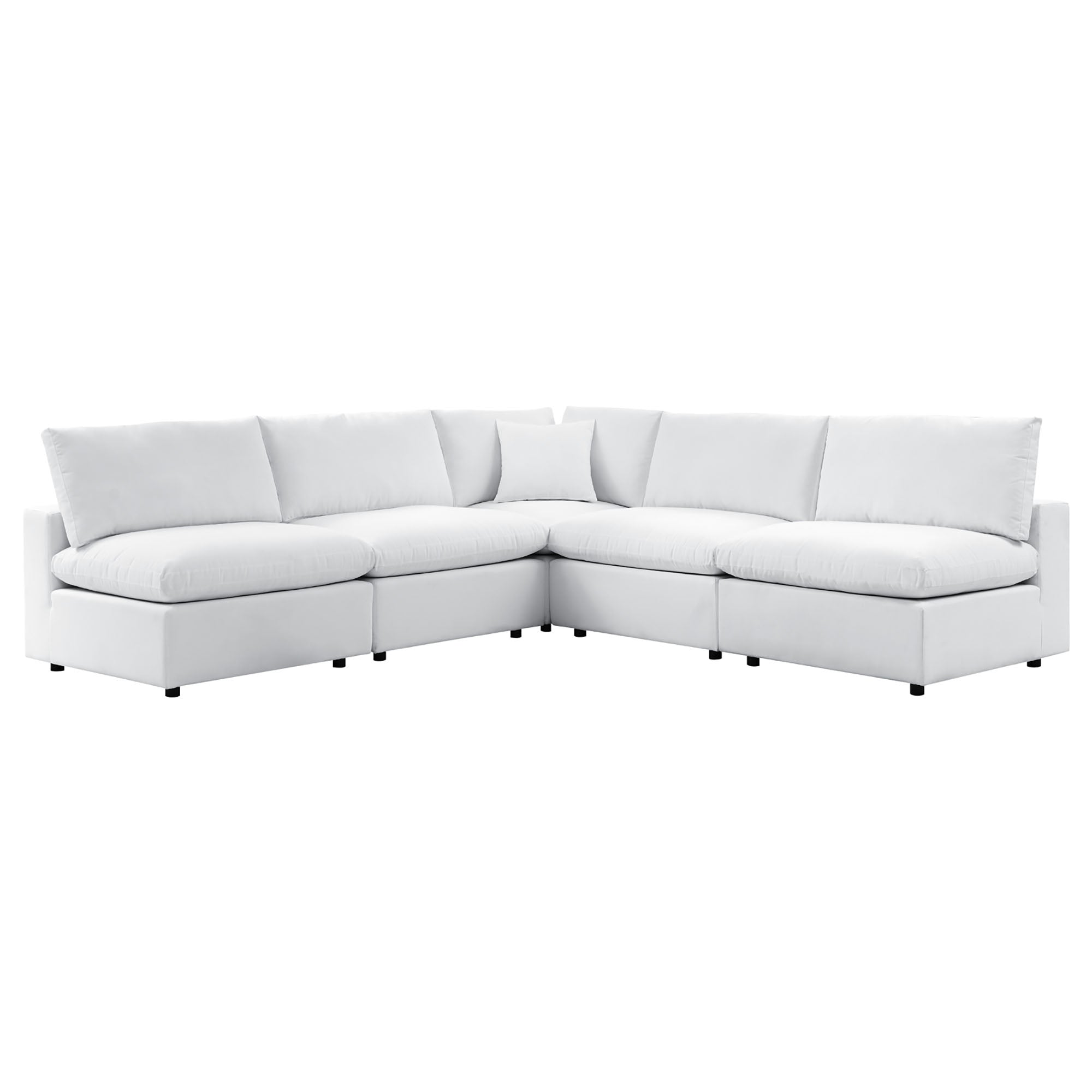 Commix 5-Piece Sunbrella® Outdoor Patio Sectional Sofa, White