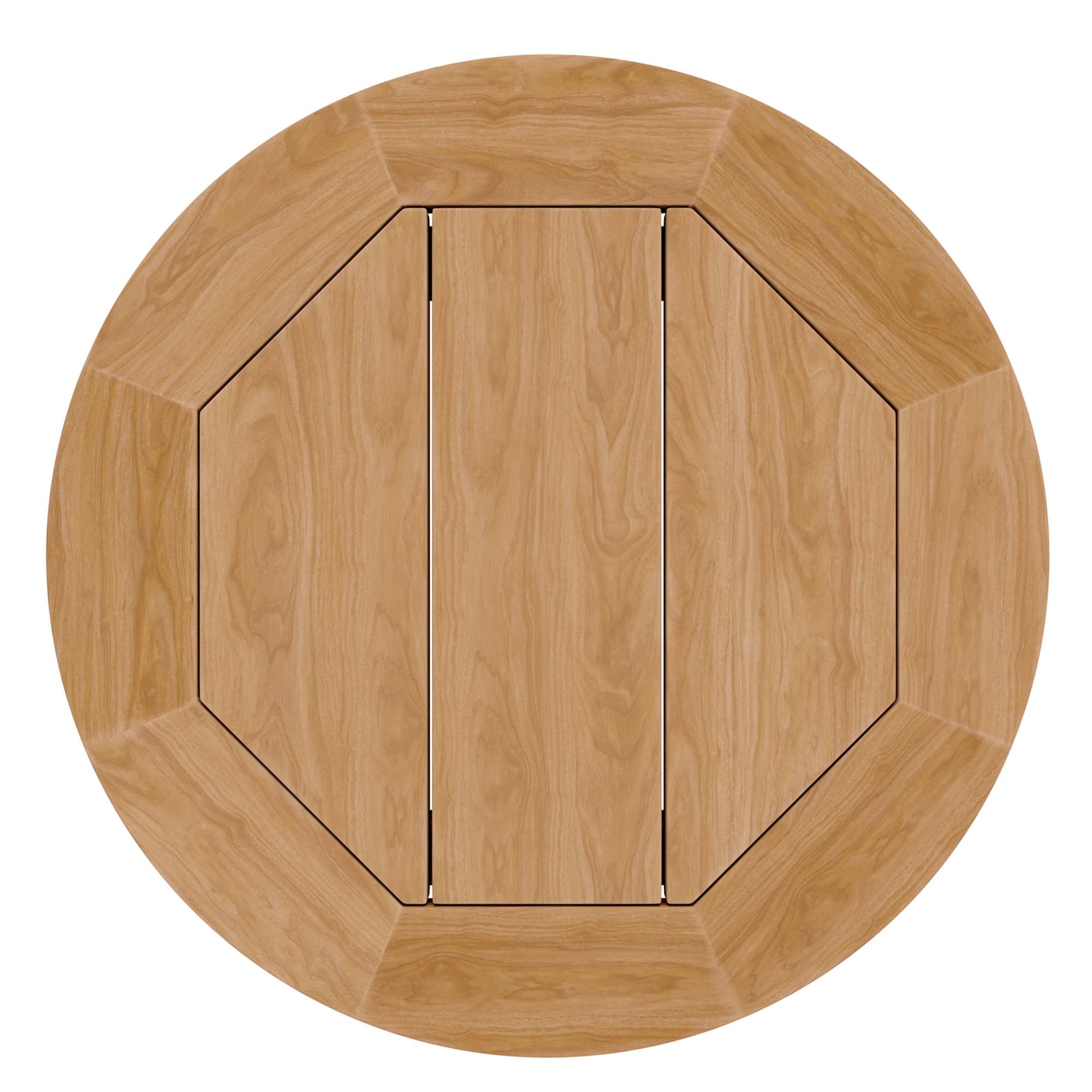 Brisbane Teak Wood Outdoor Patio Side Table, Natural