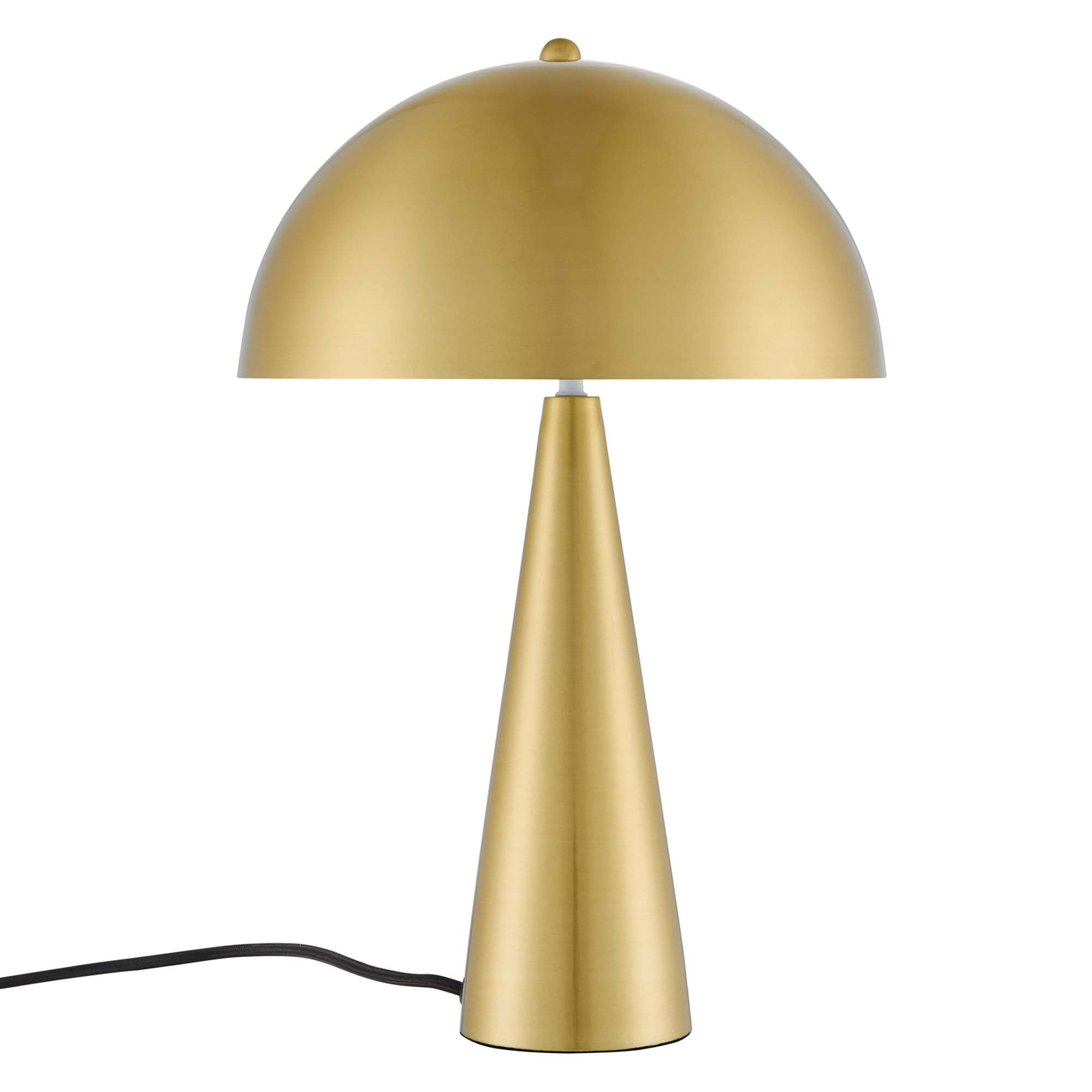 Selena Metal Table Lamp, Satin Brass