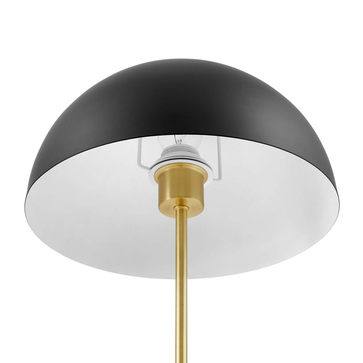 Ideal Metal Table Lamp, Black Satin Brass