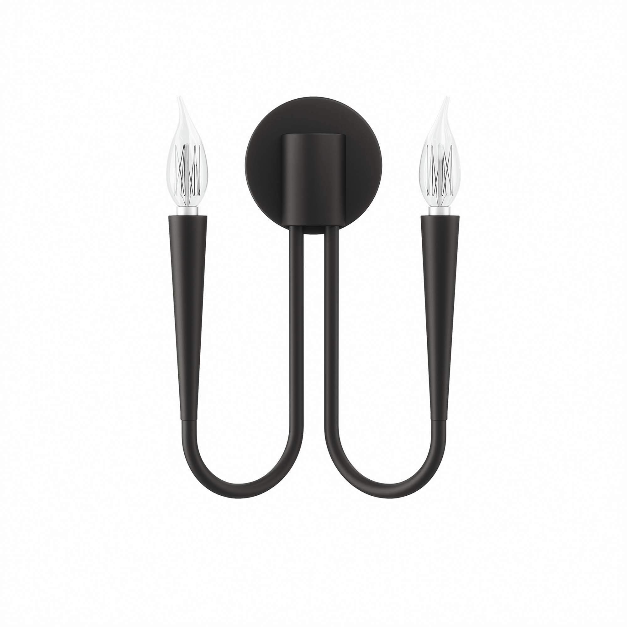 Penrose 2-Light Wall Sconce, Black