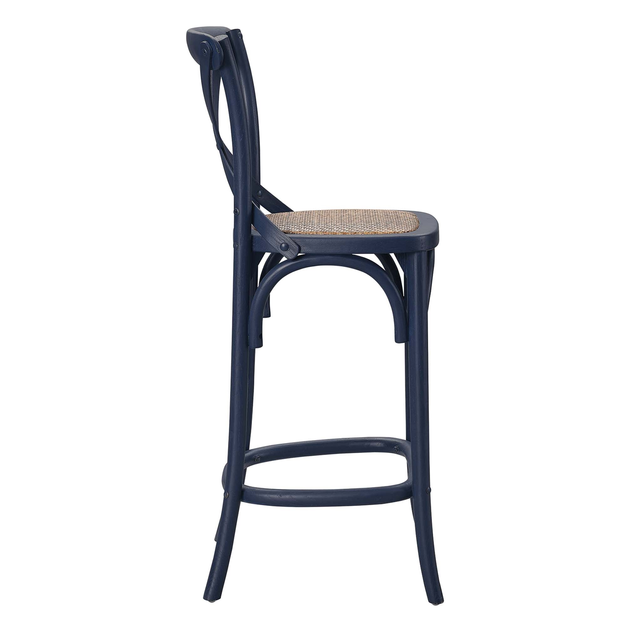 Gear Counter Stool, Midnight Blue