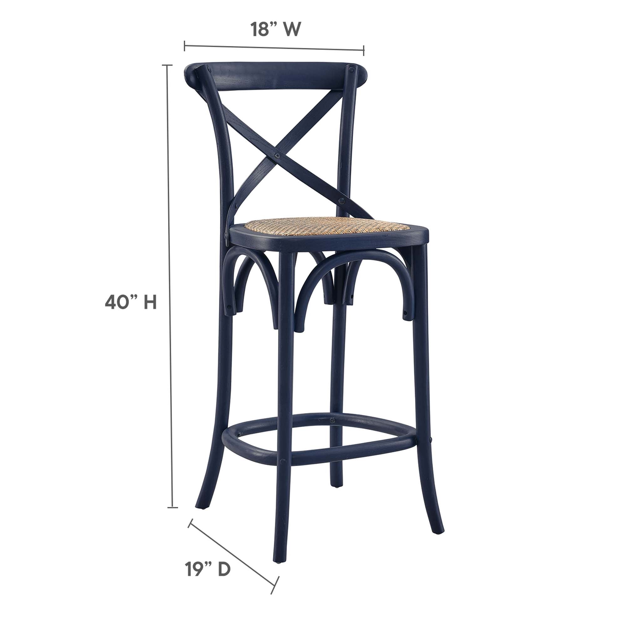 Gear Counter Stool, Midnight Blue