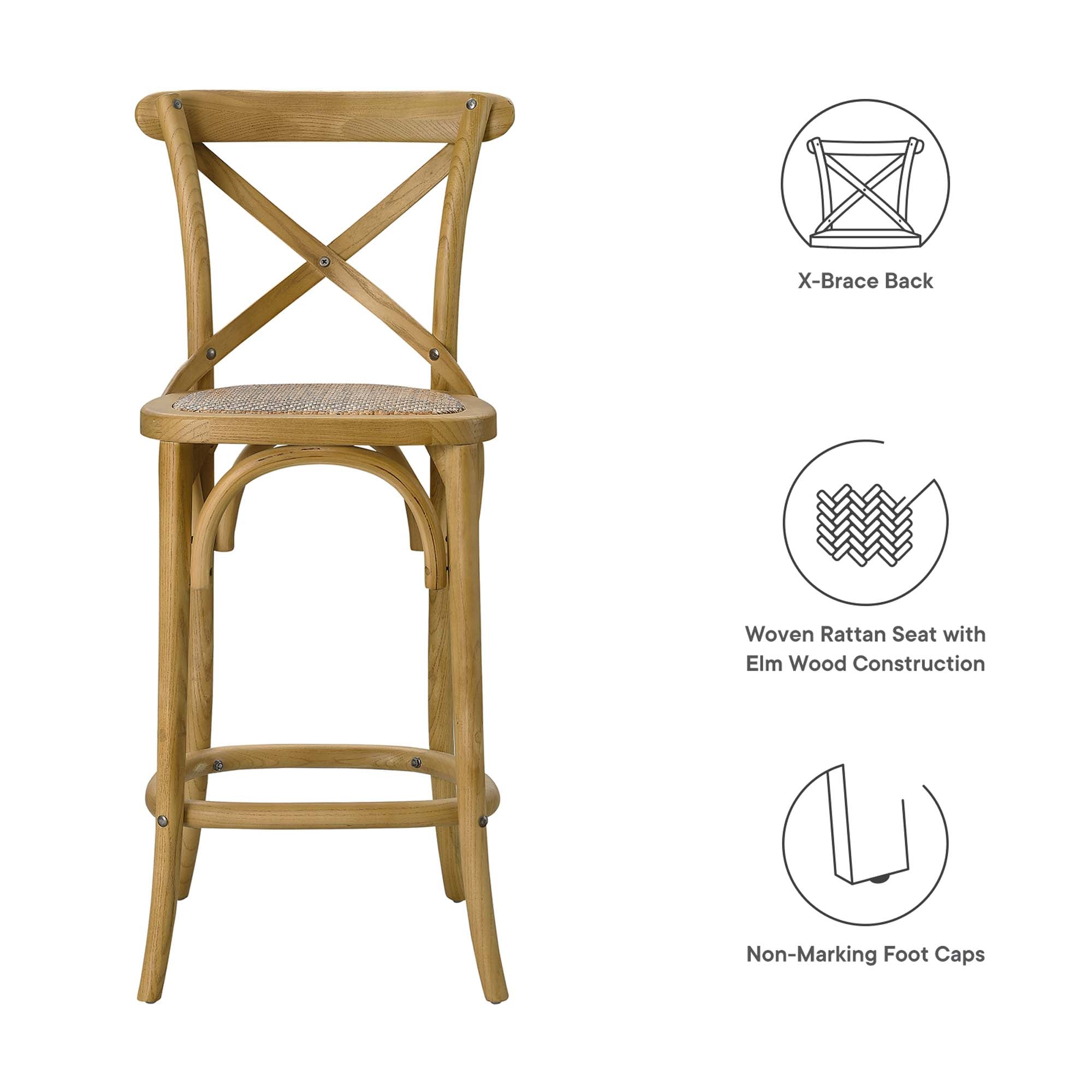 Gear Counter Stool, Natural