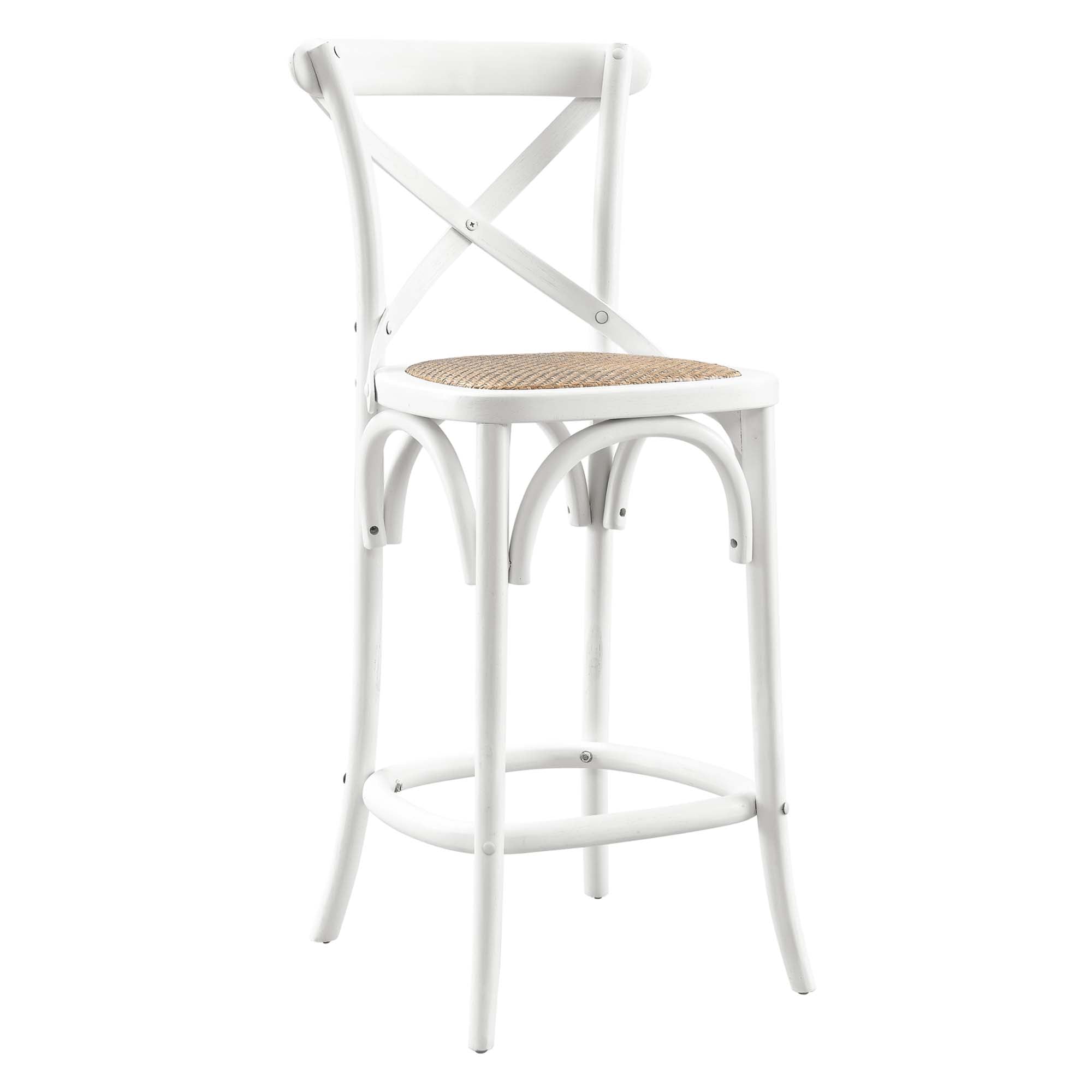 Gear Counter Stool, White