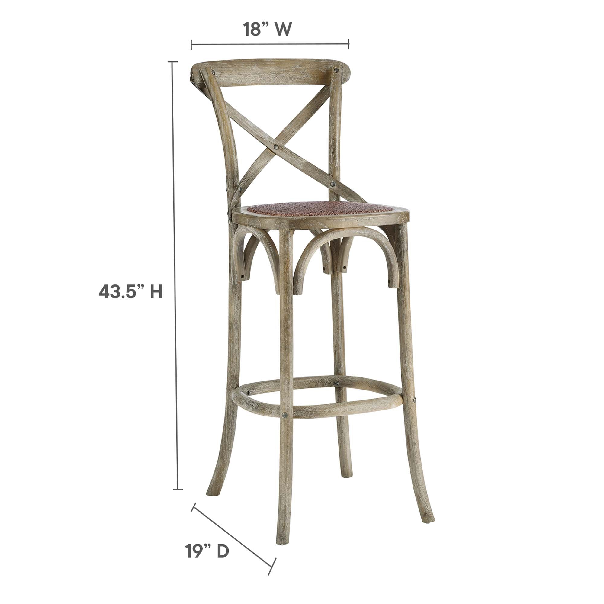 Gear Bar Stool, Gray