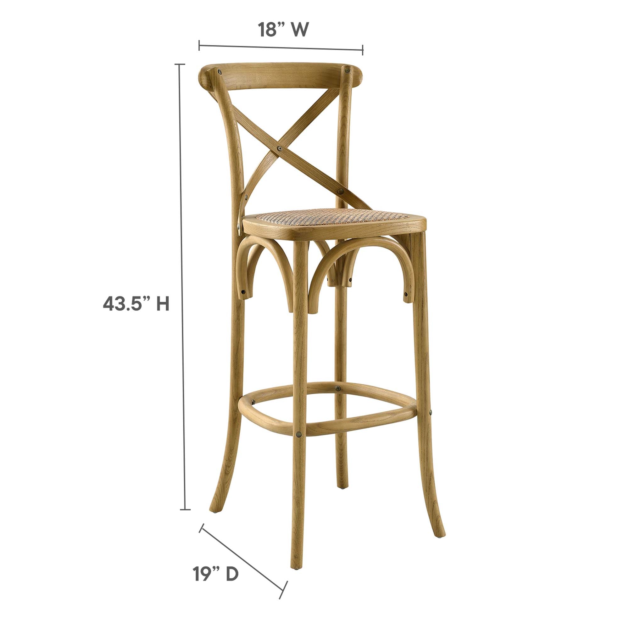 Gear Bar Stool, Natural