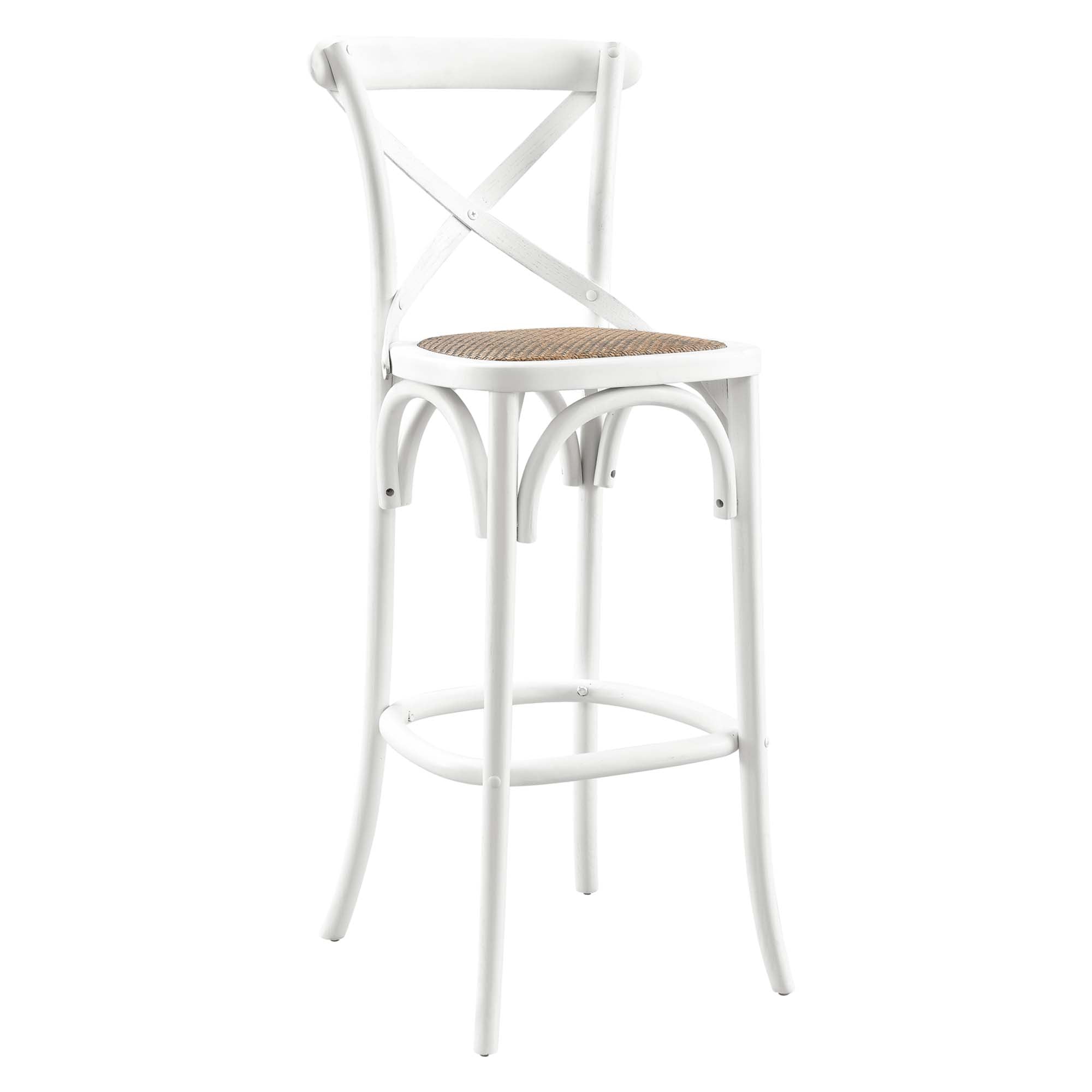 Gear Bar Stool, White