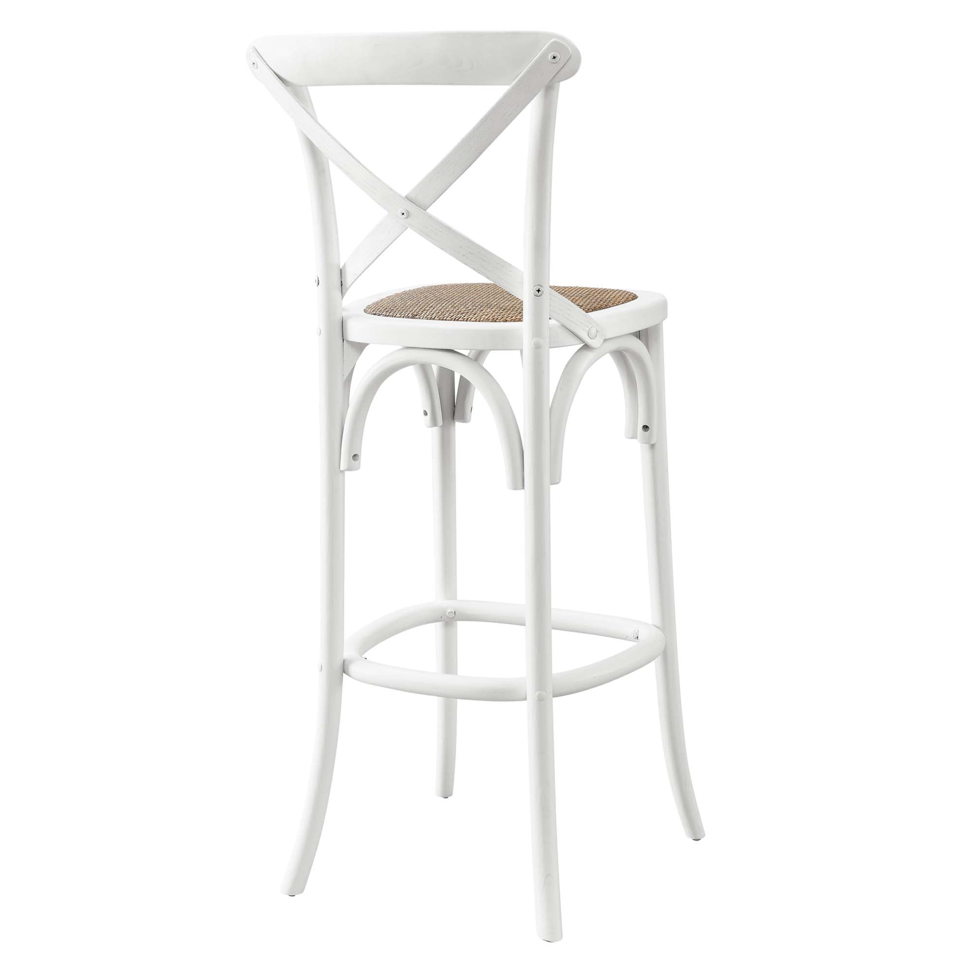 Gear Bar Stool, White