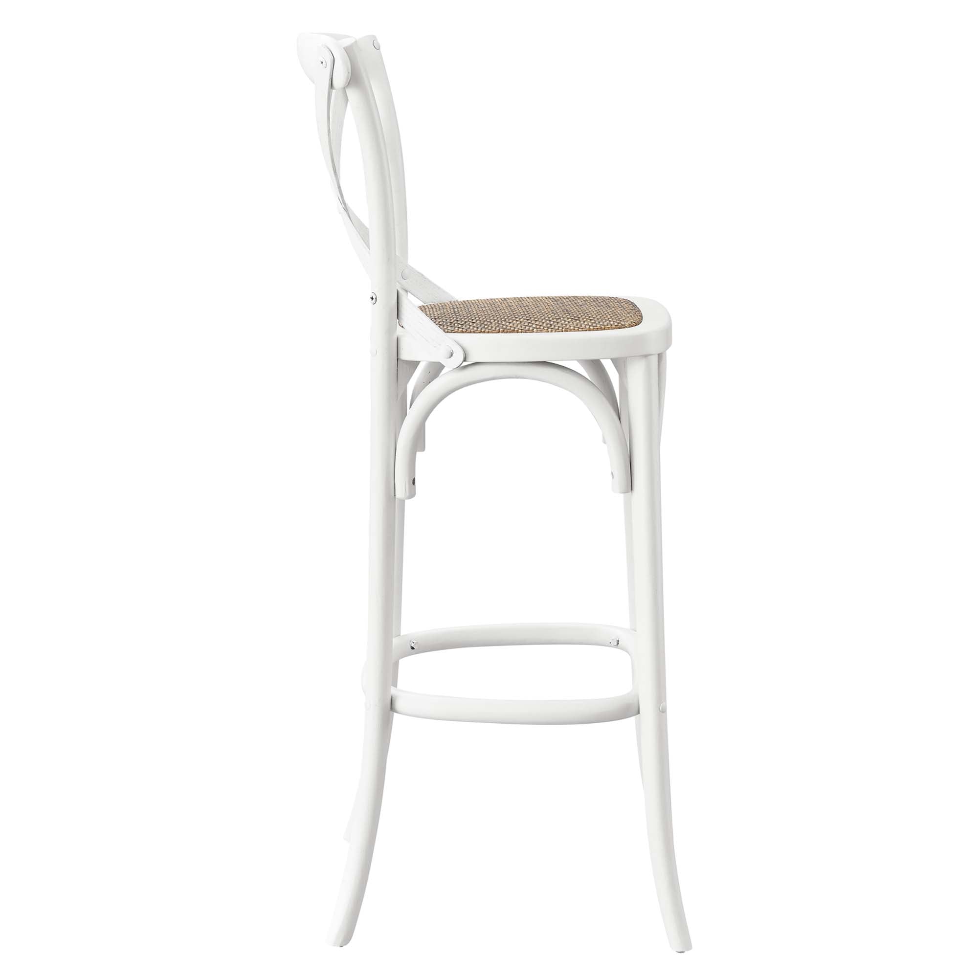 Gear Bar Stool, White