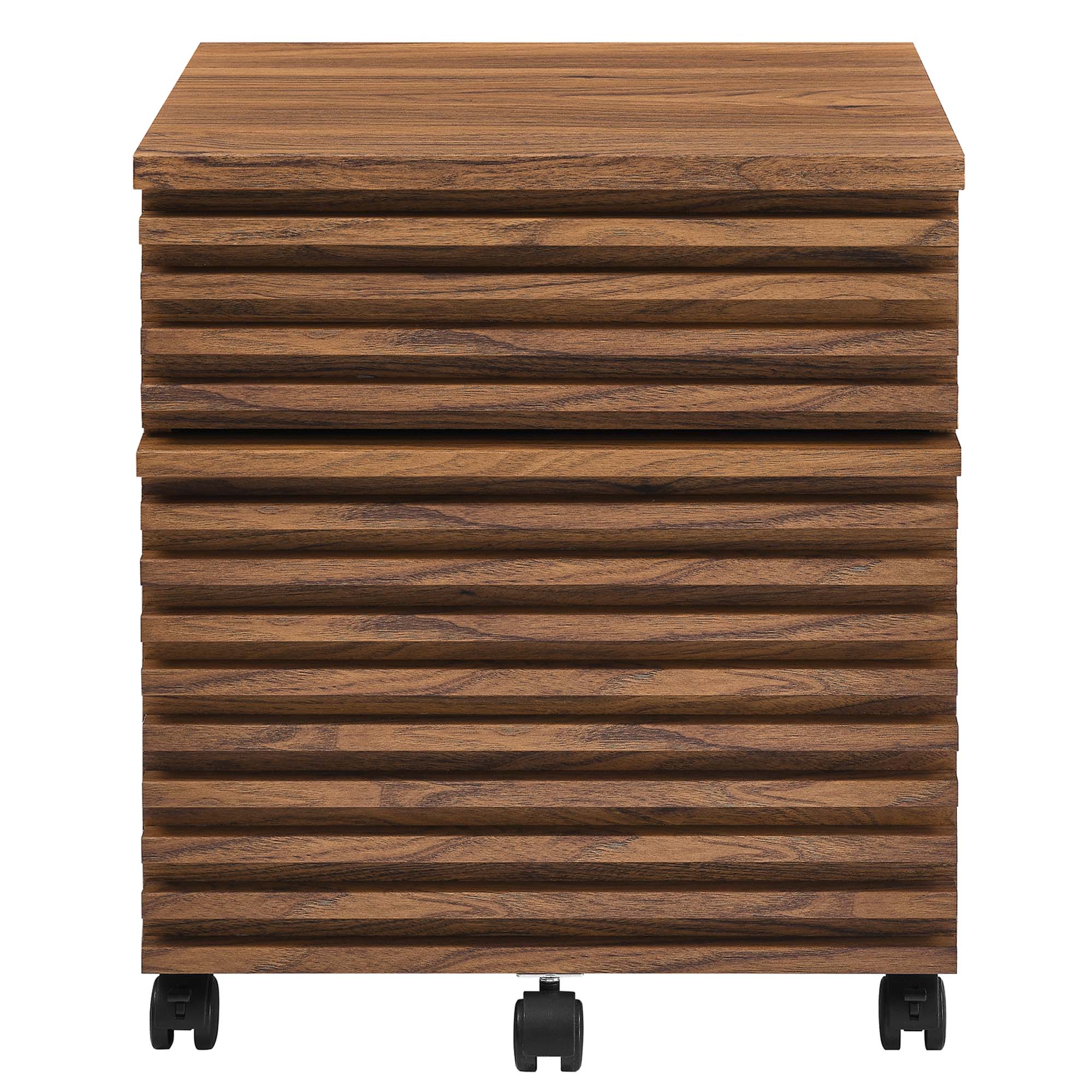 Render Wood File Cabinet, Walnut