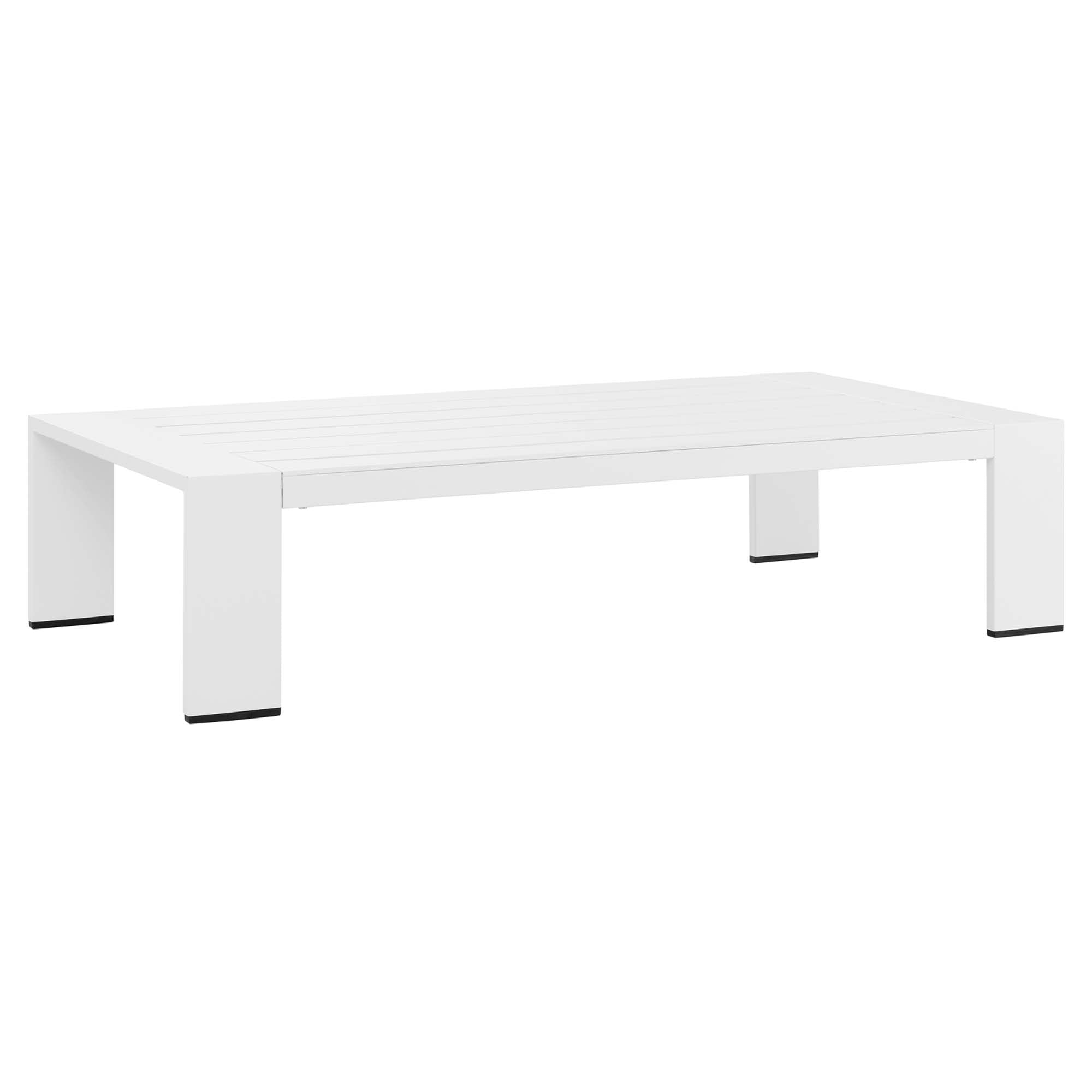 Tahoe 2-Piece Outdoor Patio Powder-Coated Aluminum Set, White White
