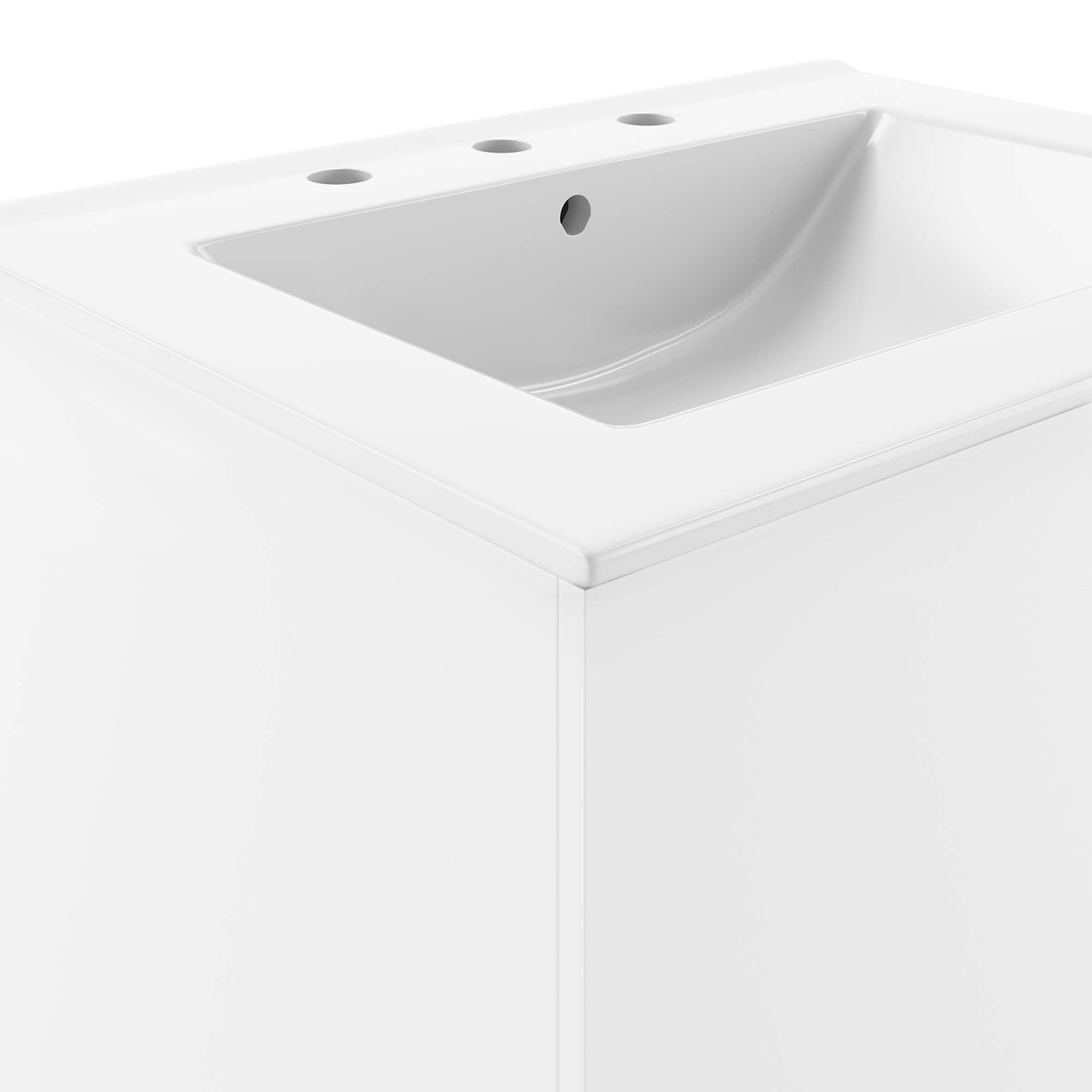 Vitality 24" Bathroom Vanity, White White