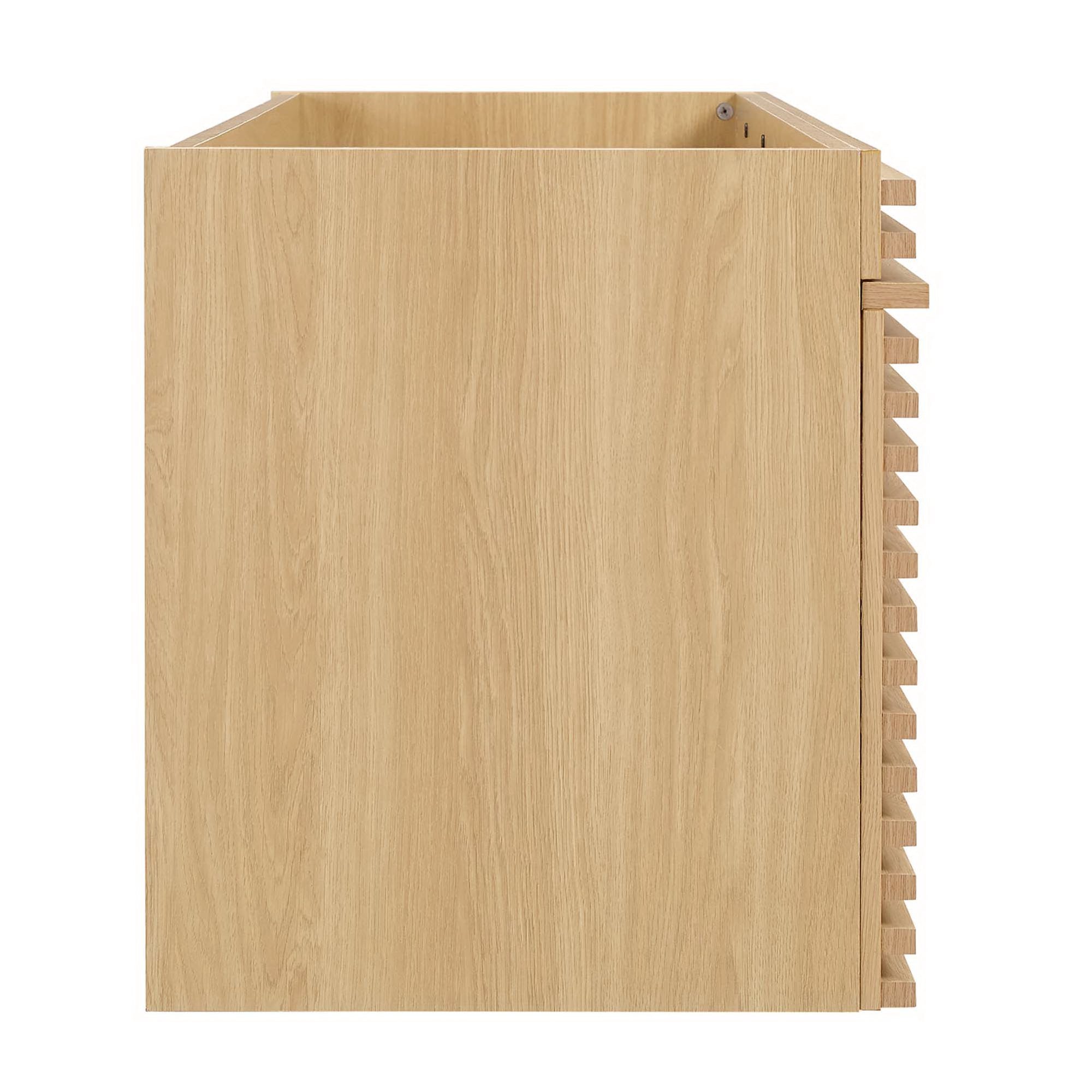 Render 48" Single Sink Compatible (Not Included) Bathroom Vanity Cabinet, Oak