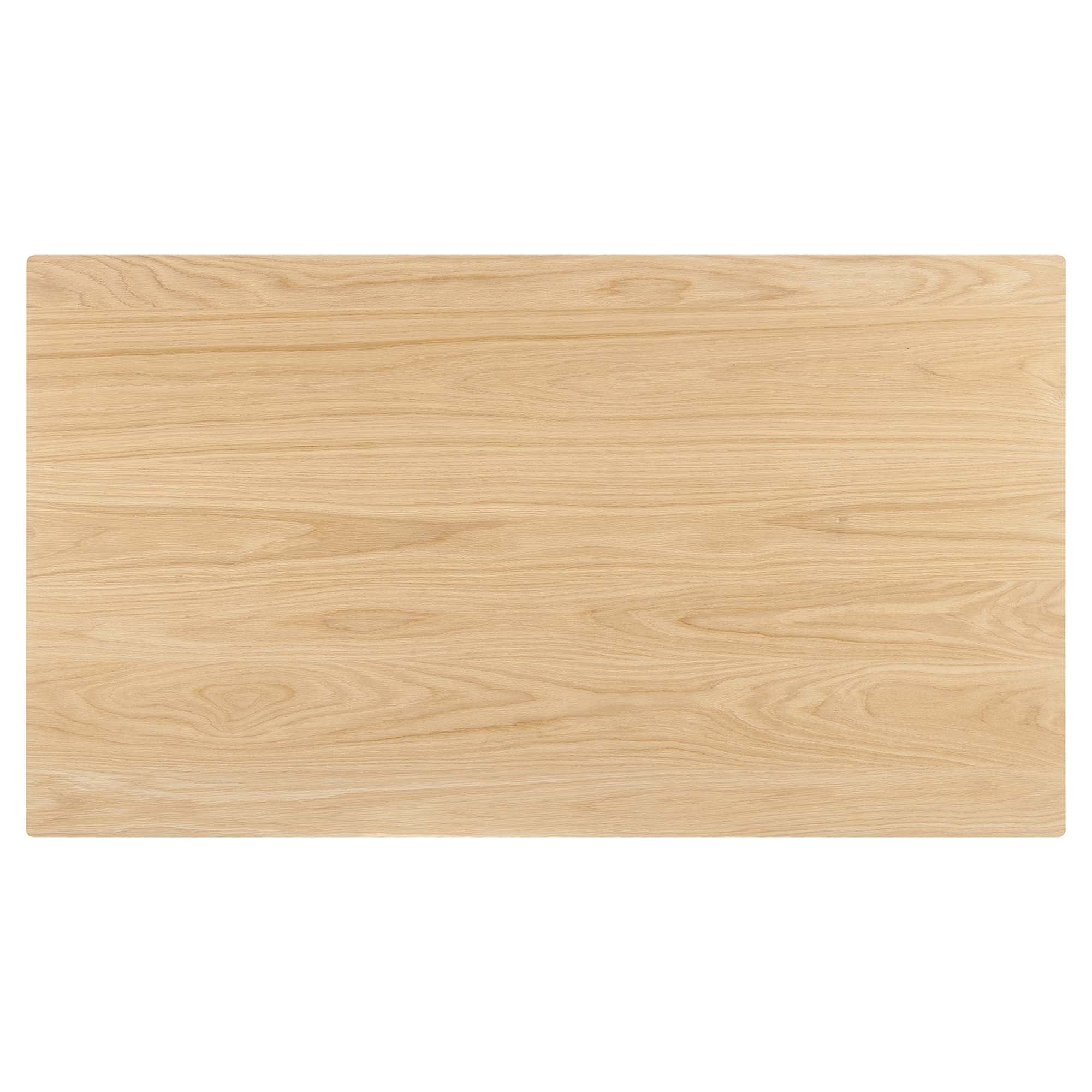 Juxtapose 63" Rectangle Dining Table, Oak Oak