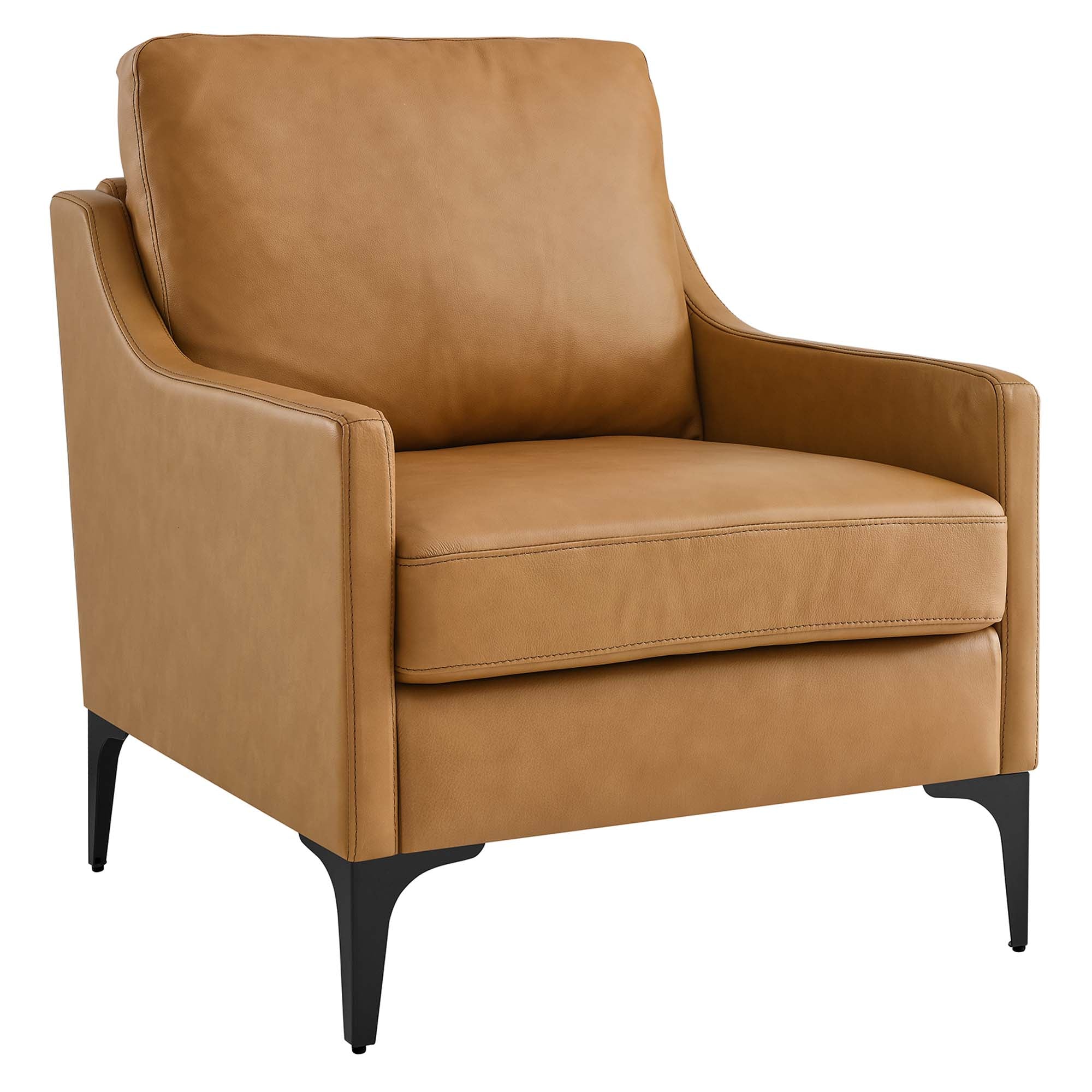 Corland Leather Armchair, Tan