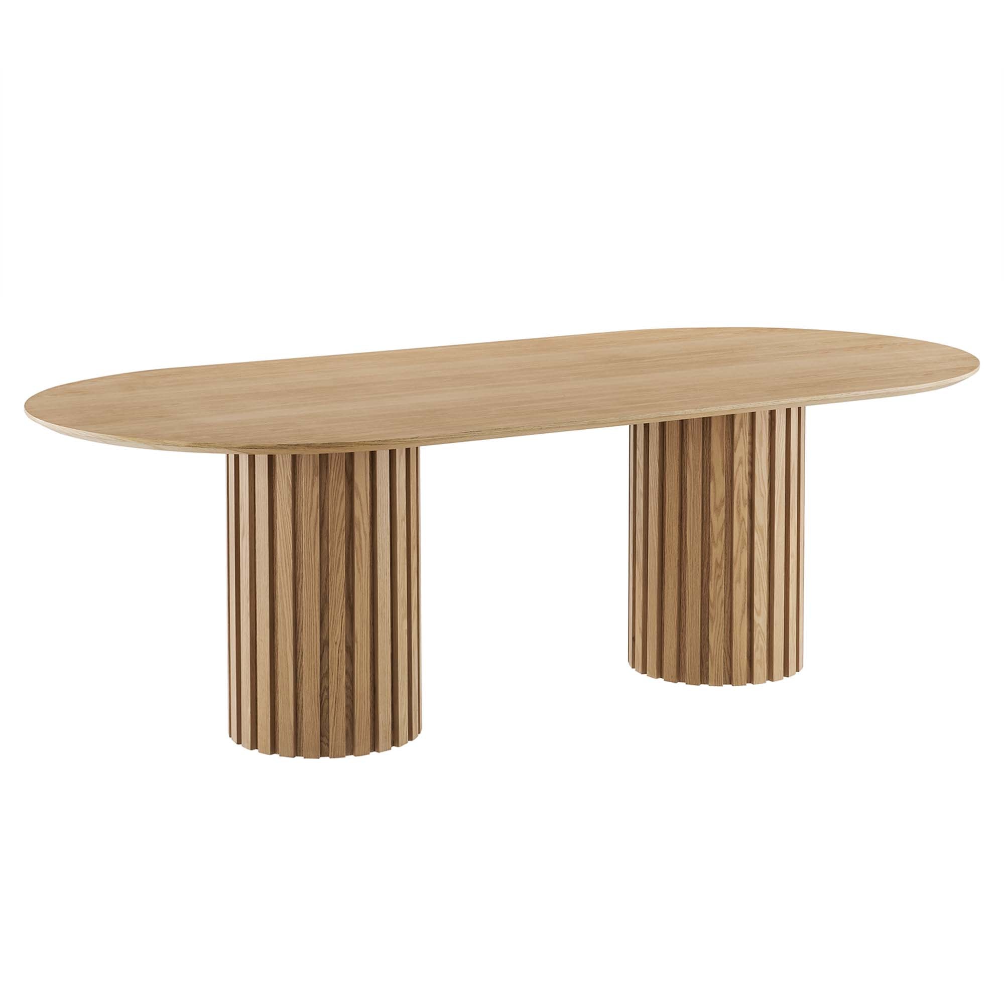 Senja 95" Oval Dining Table, Oak