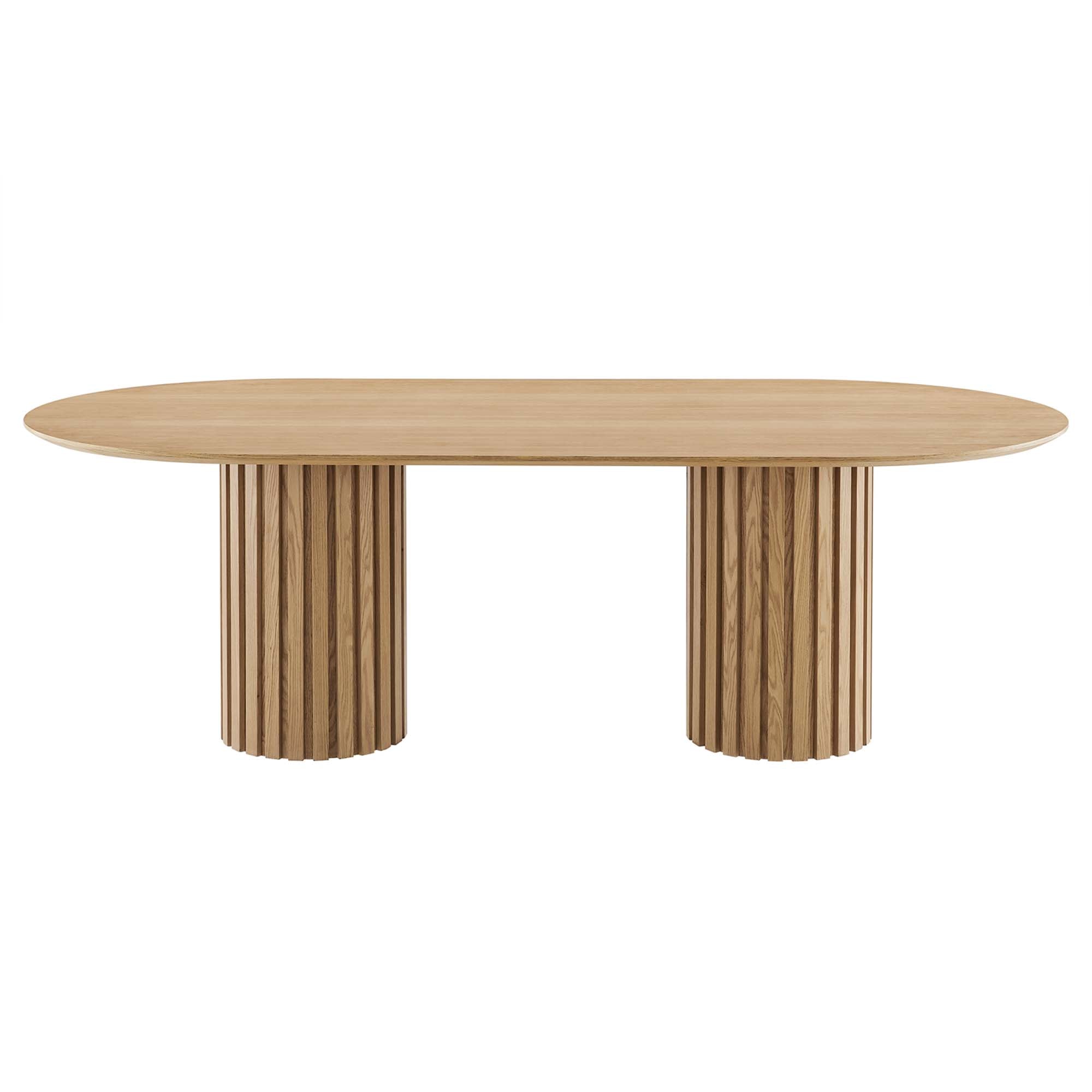 Senja 95" Oval Dining Table, Oak
