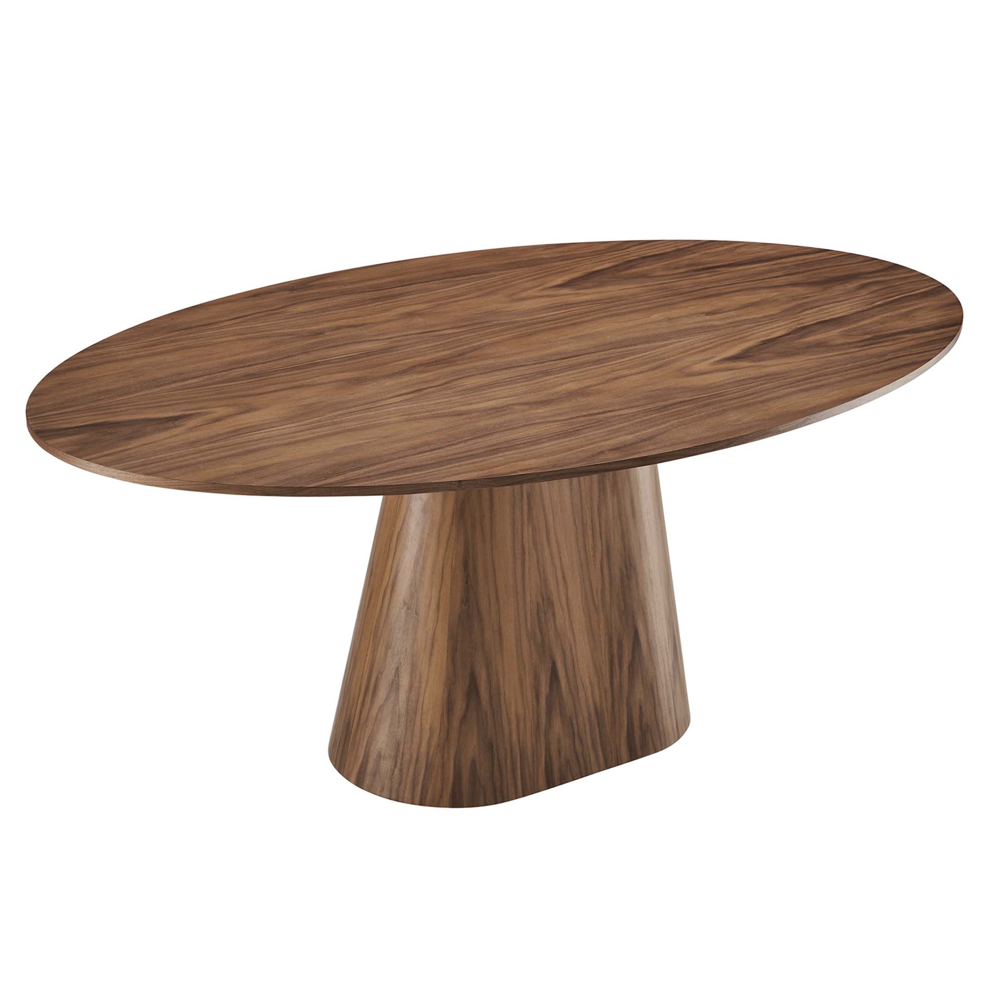 Provision 75" Oval Dining Table, Walnut