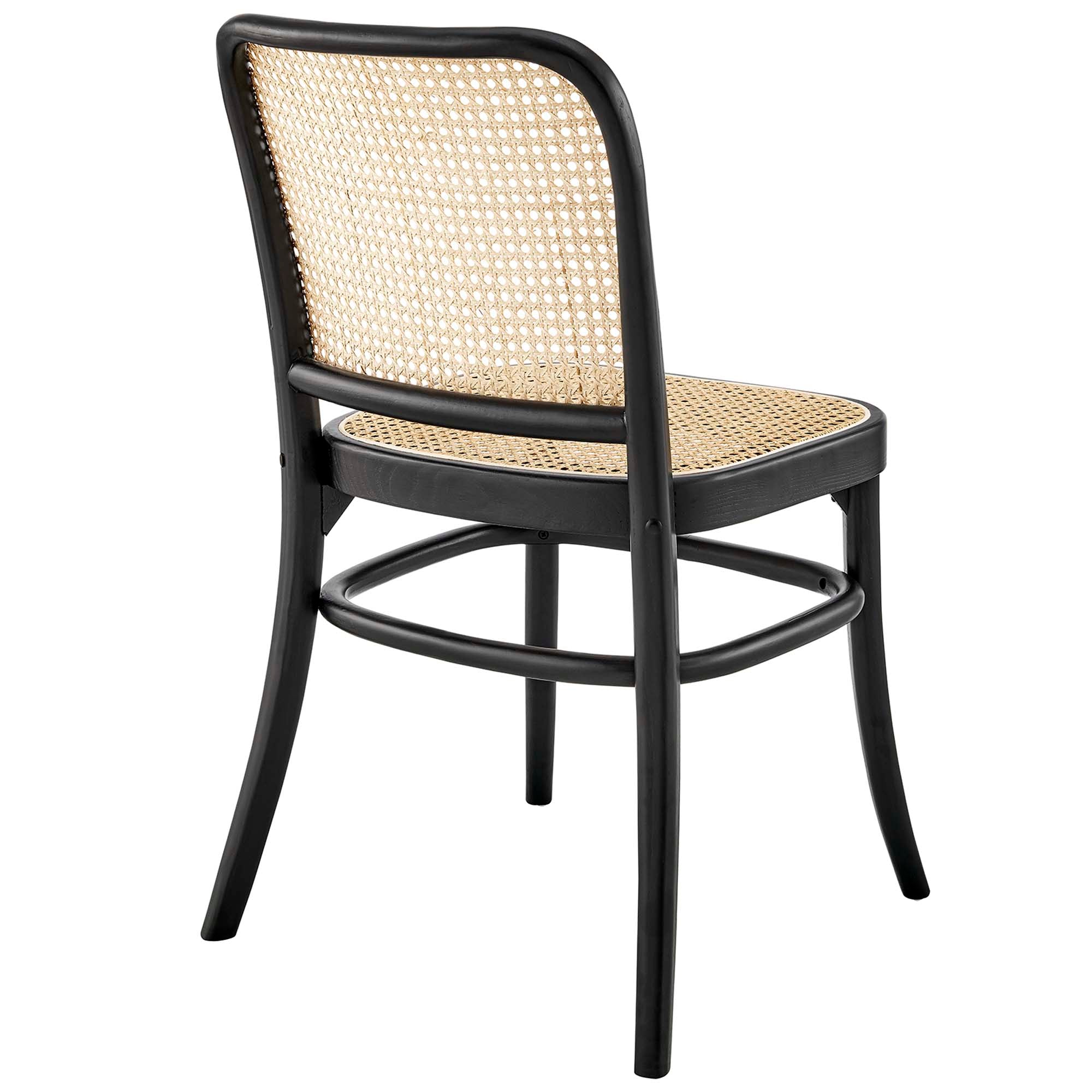 Winona Wood Dining Side Chair Set of 2, Black