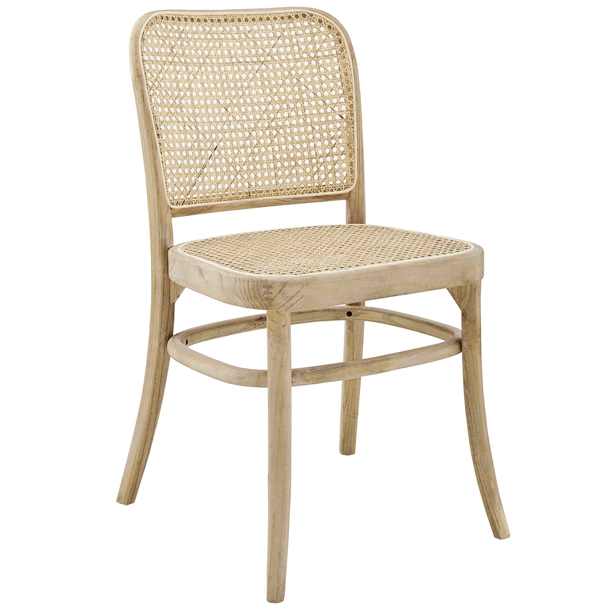 Winona Wood Dining Side Chair Set of 2, Gray