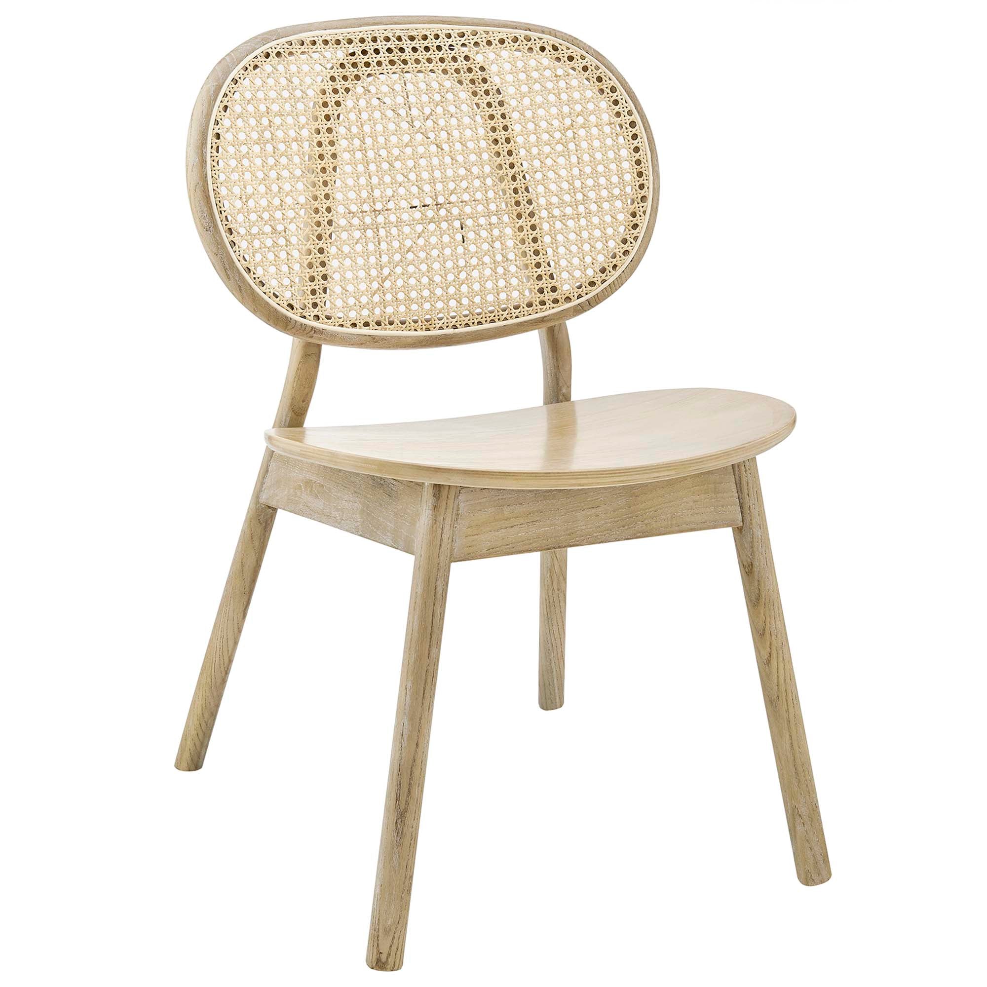 Malina Wood Dining Side Chair Set of 2, Gray