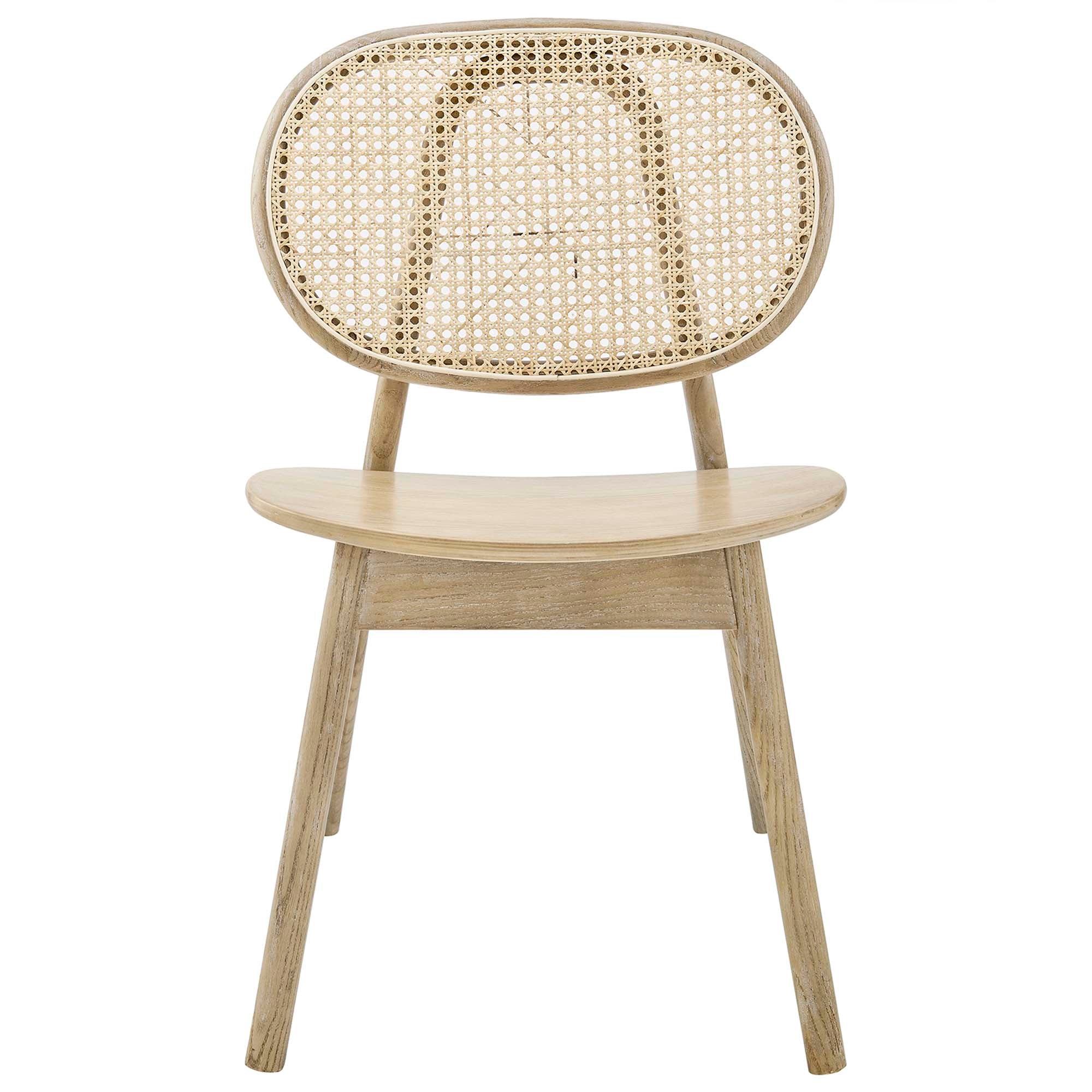 Malina Wood Dining Side Chair Set of 2, Gray