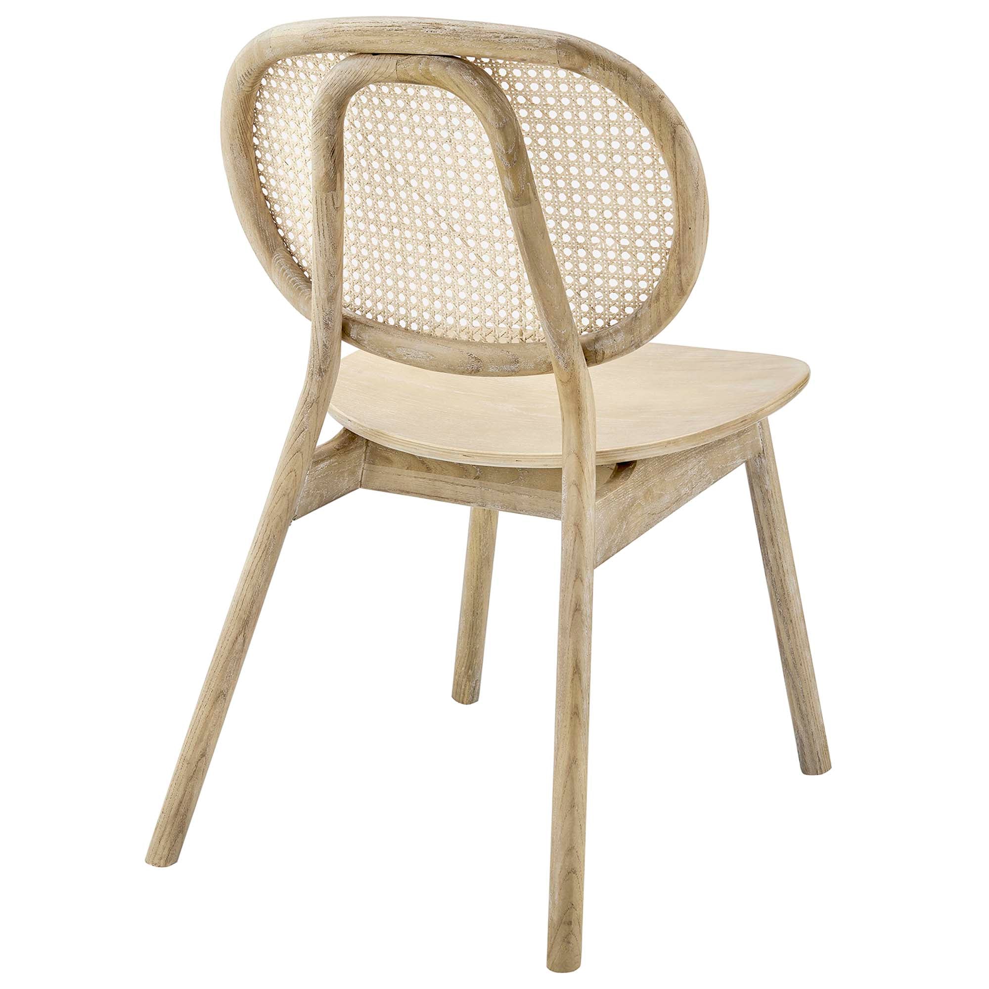 Malina Wood Dining Side Chair Set of 2, Gray