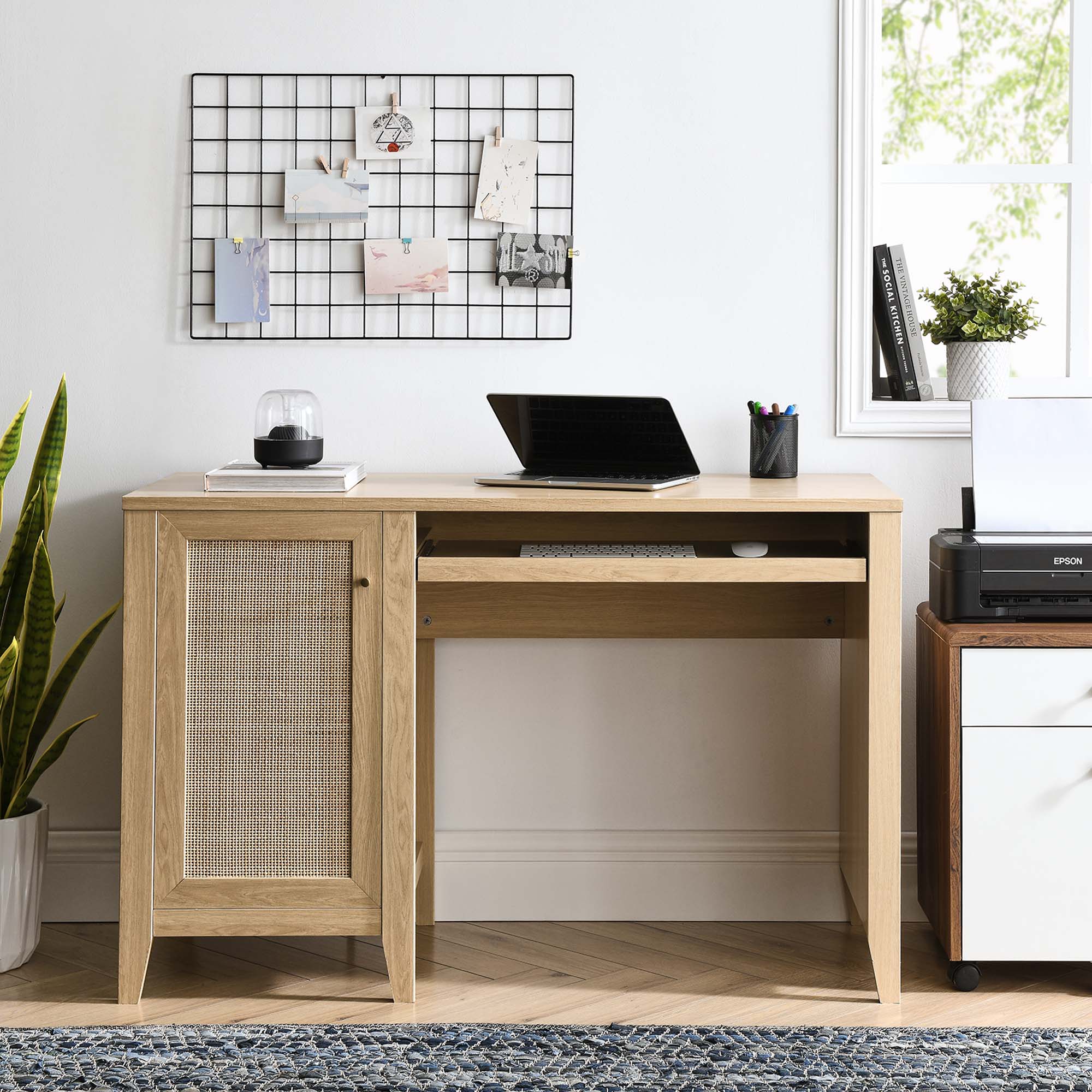 Soma 47" Office Desk, Oak
