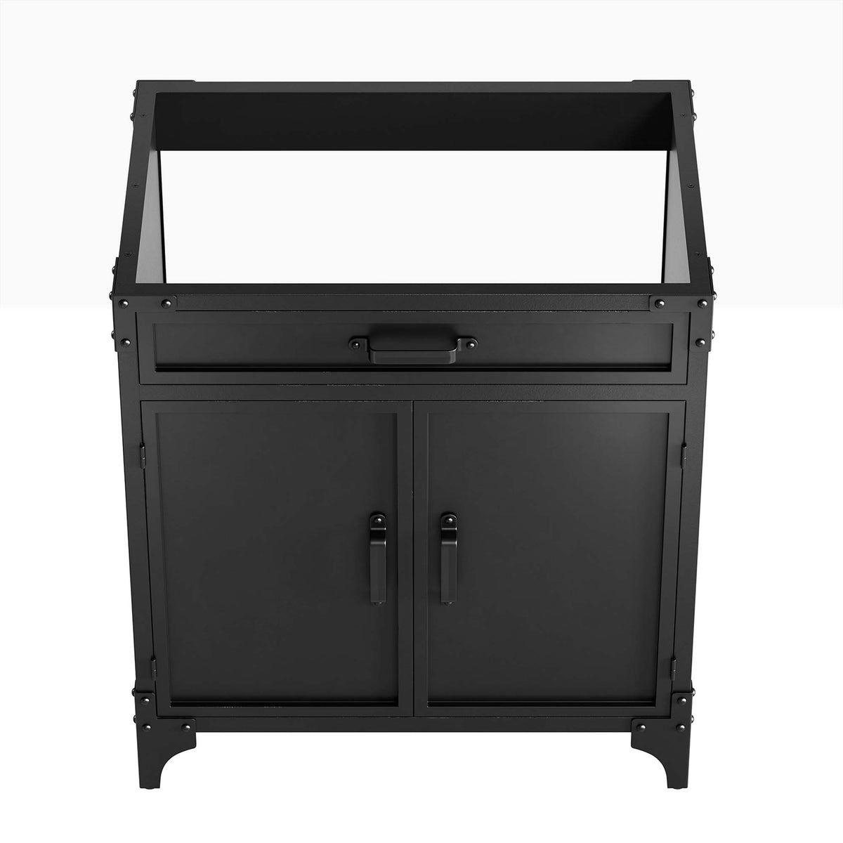 Steamforge 30" Bathroom Vanity Cabinet (Sink Basin Not Included), Black Walnut