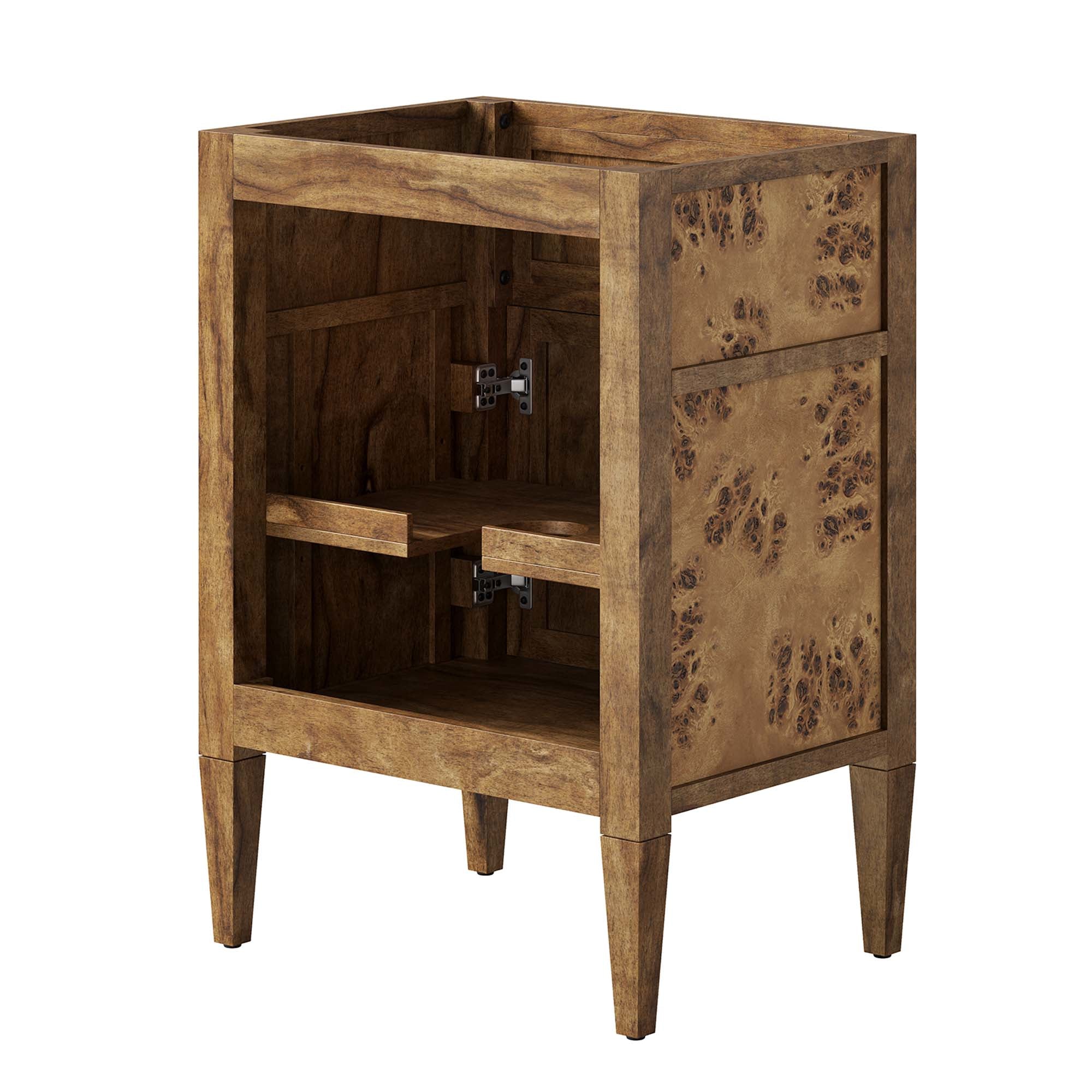 Elysian 24" Wood Bathroom Vanity Cabinet (Sink Basin Not Included), Brown