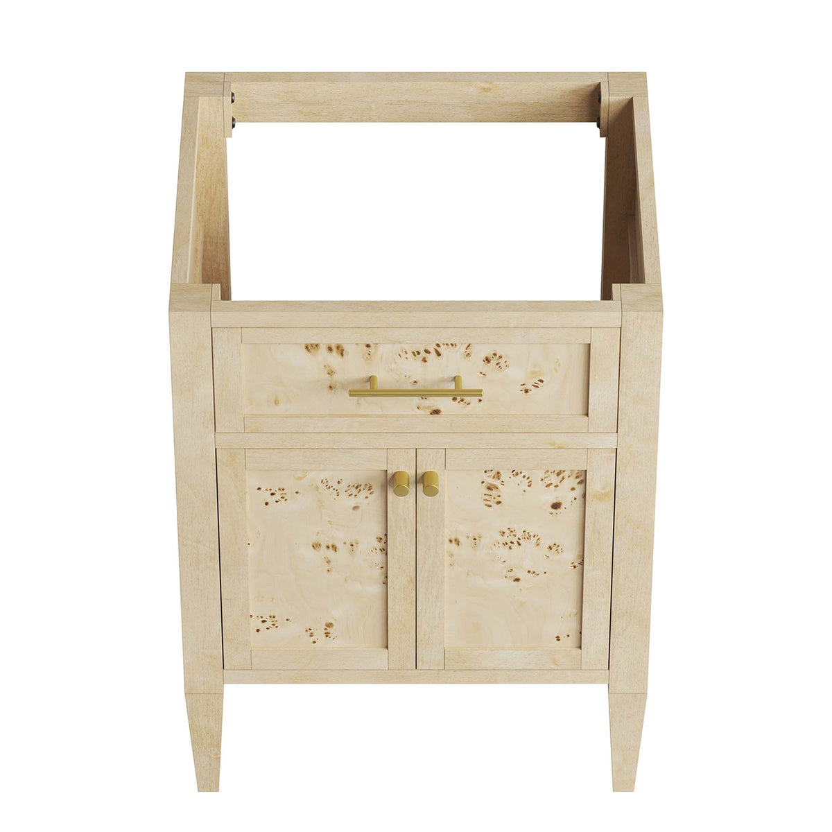 Elysian 24" Wood Bathroom Vanity Cabinet (Sink Basin Not Included), Burgundy
