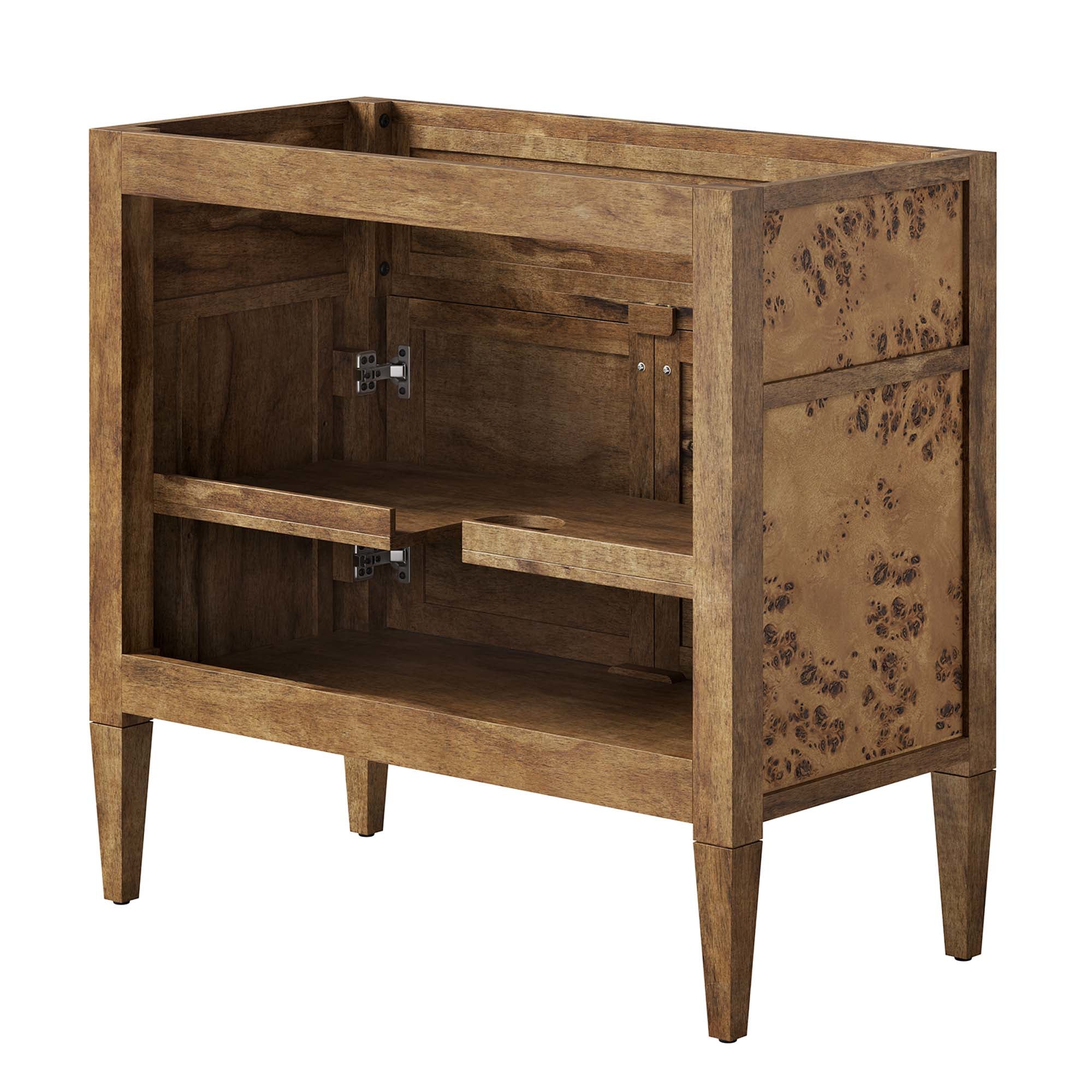 Elysian 36" Wood Bathroom Vanity Cabinet (Sink Basin Not Included), Brown