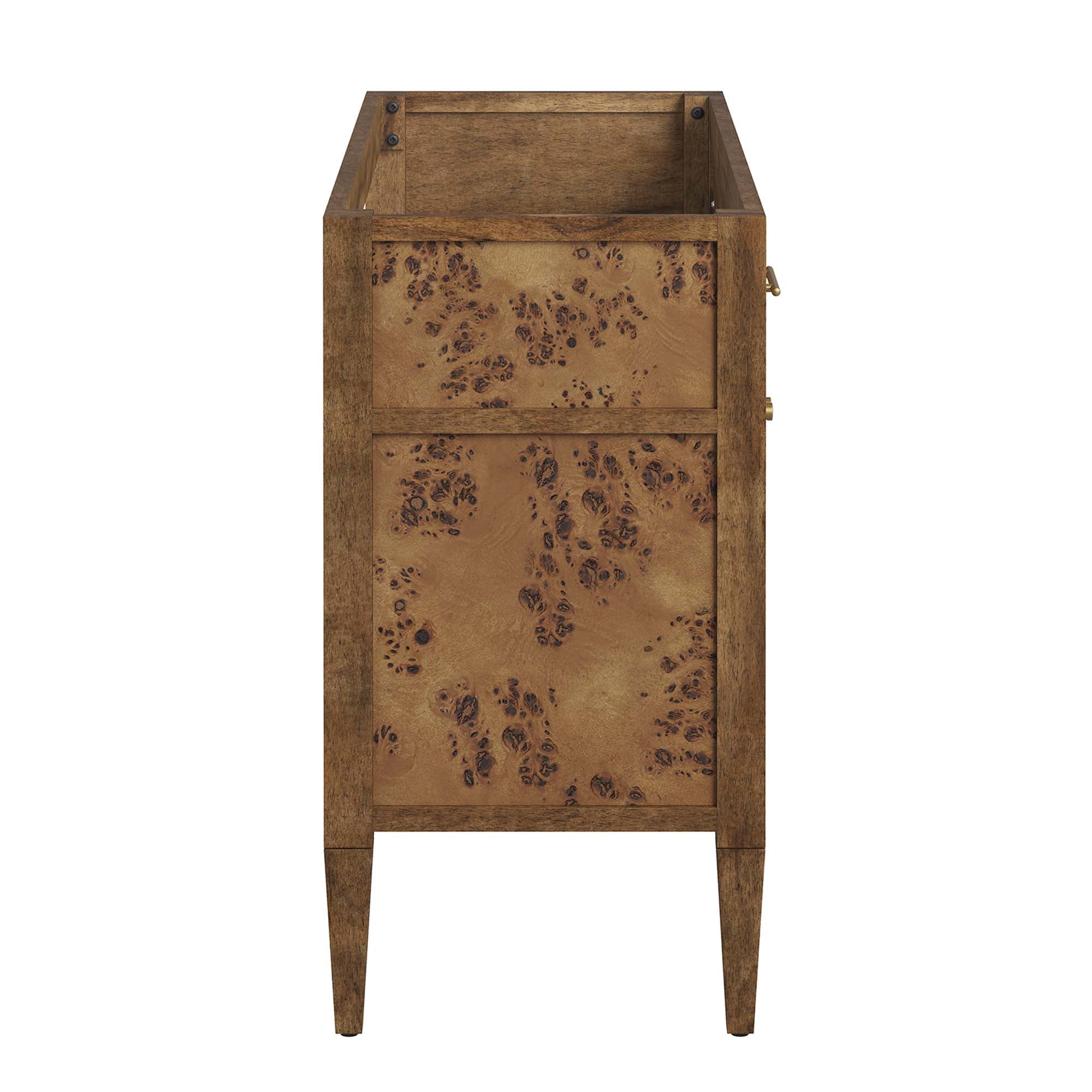 Elysian 48" Wood Bathroom Vanity Cabinet (Sink Basin Not Included), Brown