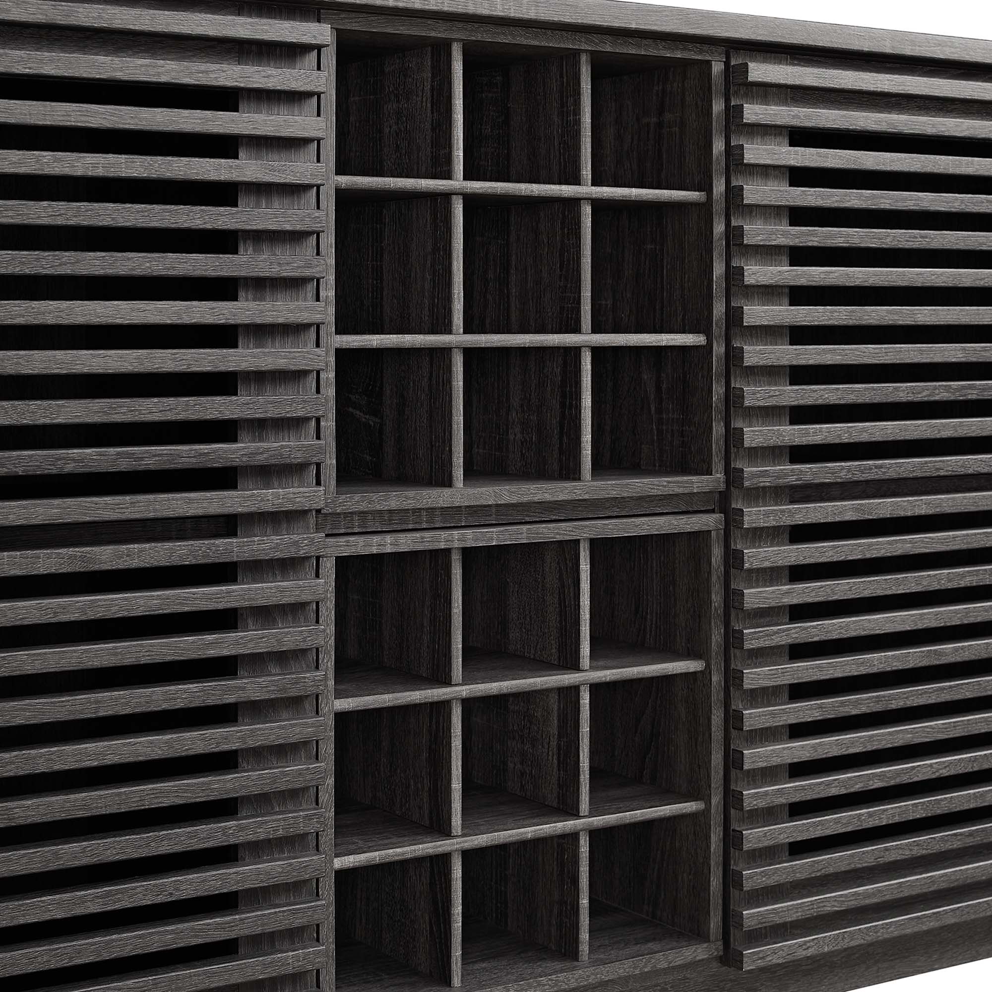 Render Bar Cabinet, Charcoal
