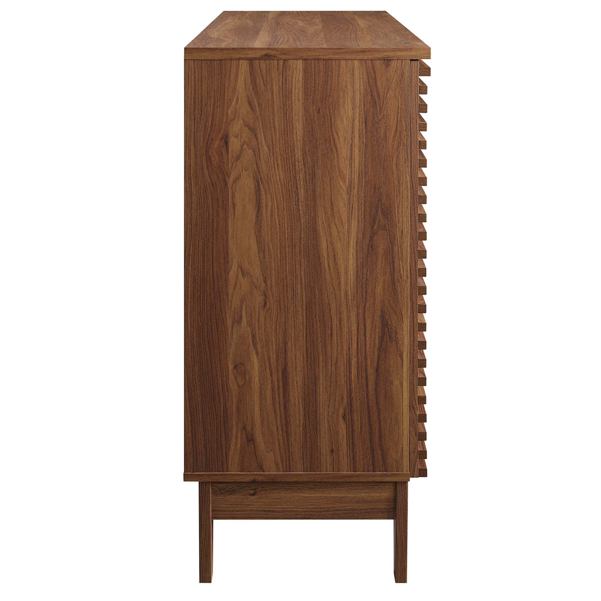 Render Bar Cabinet, Walnut