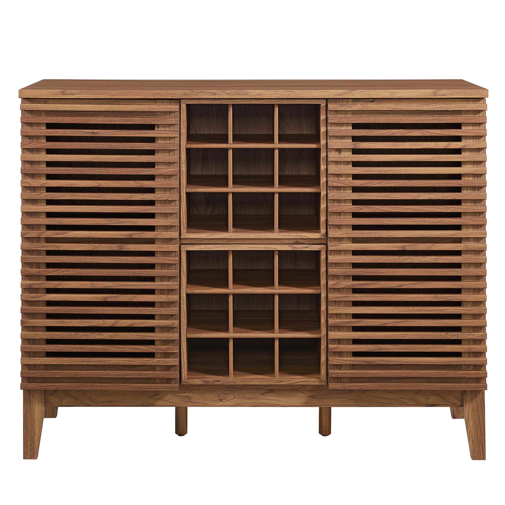 Render Bar Cabinet, Walnut
