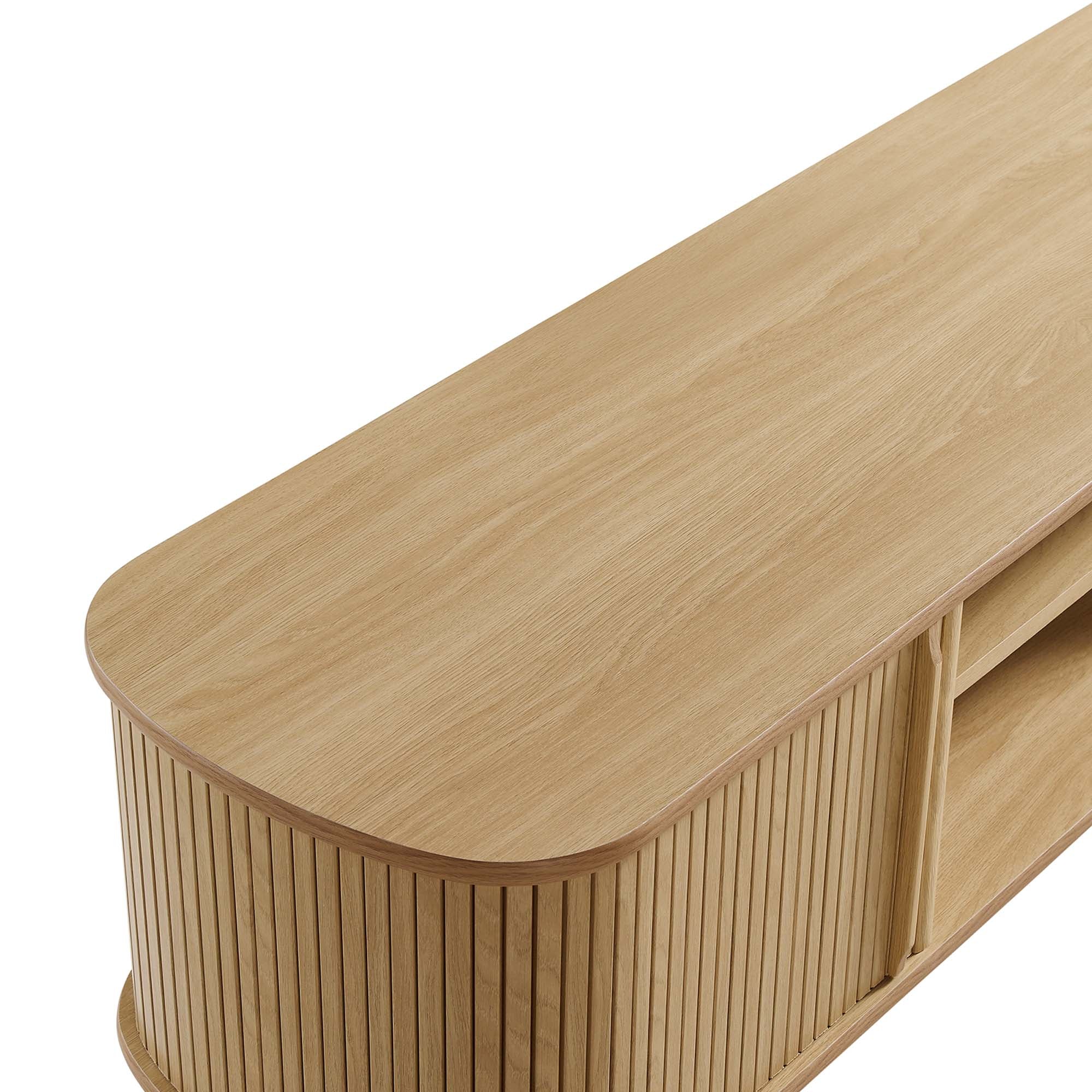 Contour 55" TV Stand, Oak