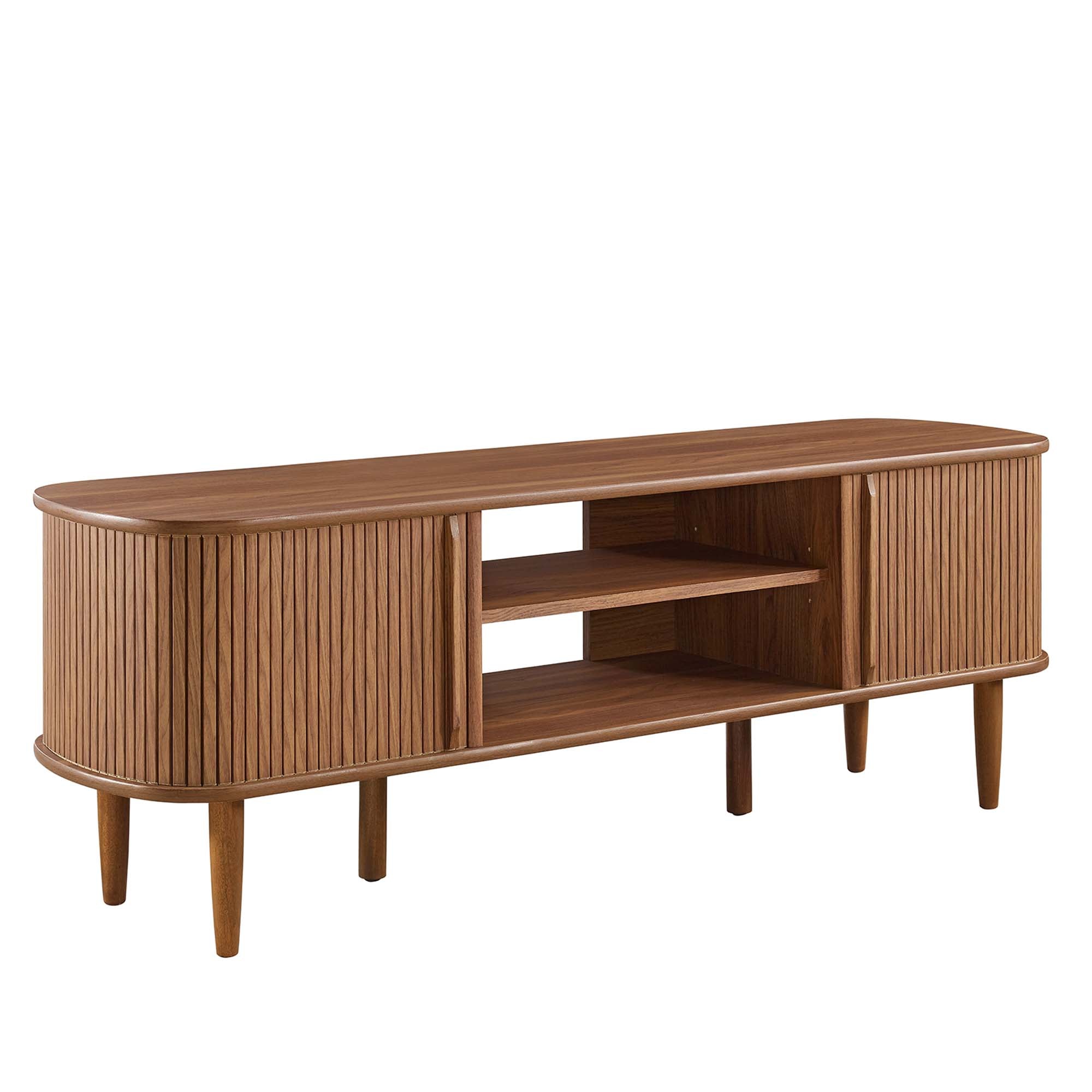 Contour 55" TV Stand, Walnut